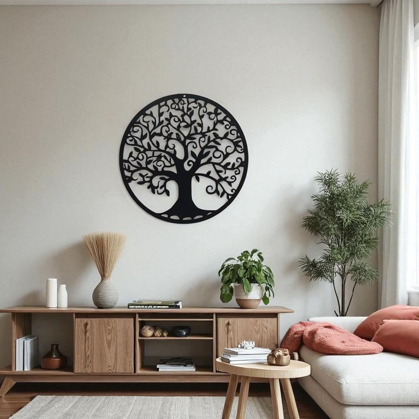 Tree of Life Metal Wall Art – Family Tree Hanging Décor