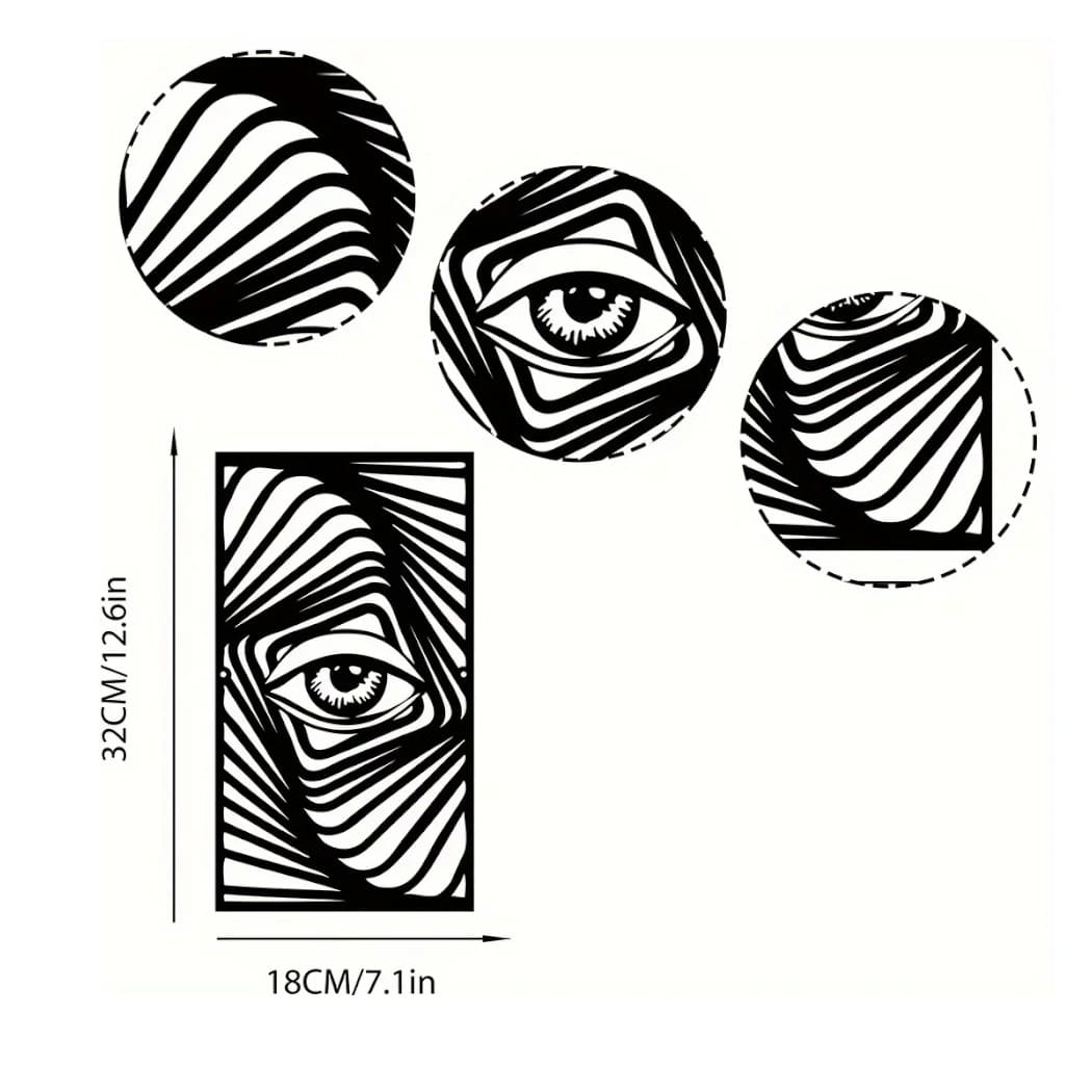 Eye Metal Wall Art – Abstract Decor for Bold Interiors