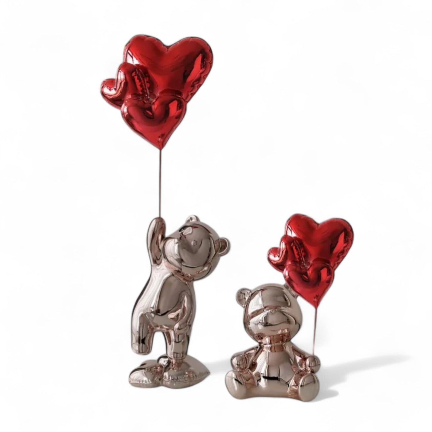 Love Balloon Bear Figure – Romantic Nordic Home Decor