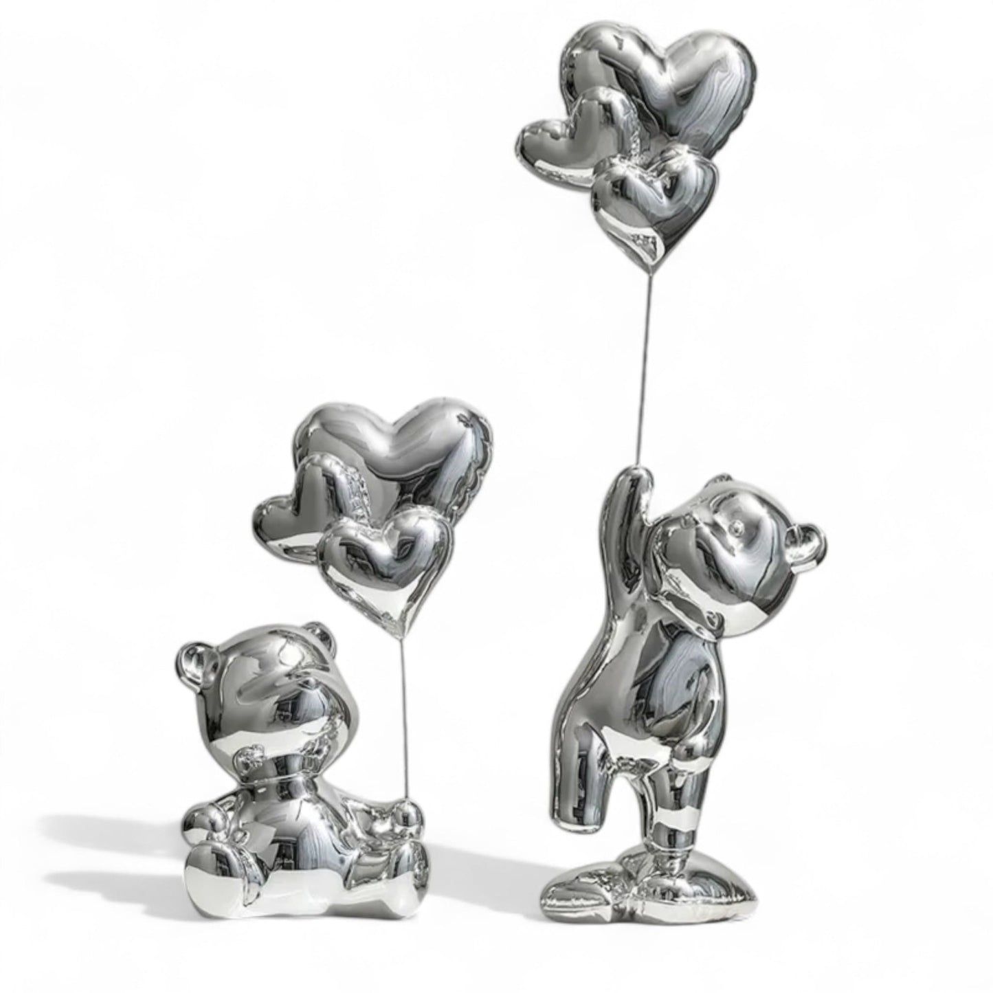 Love Balloon Bear Figure – Romantic Nordic Home Decor