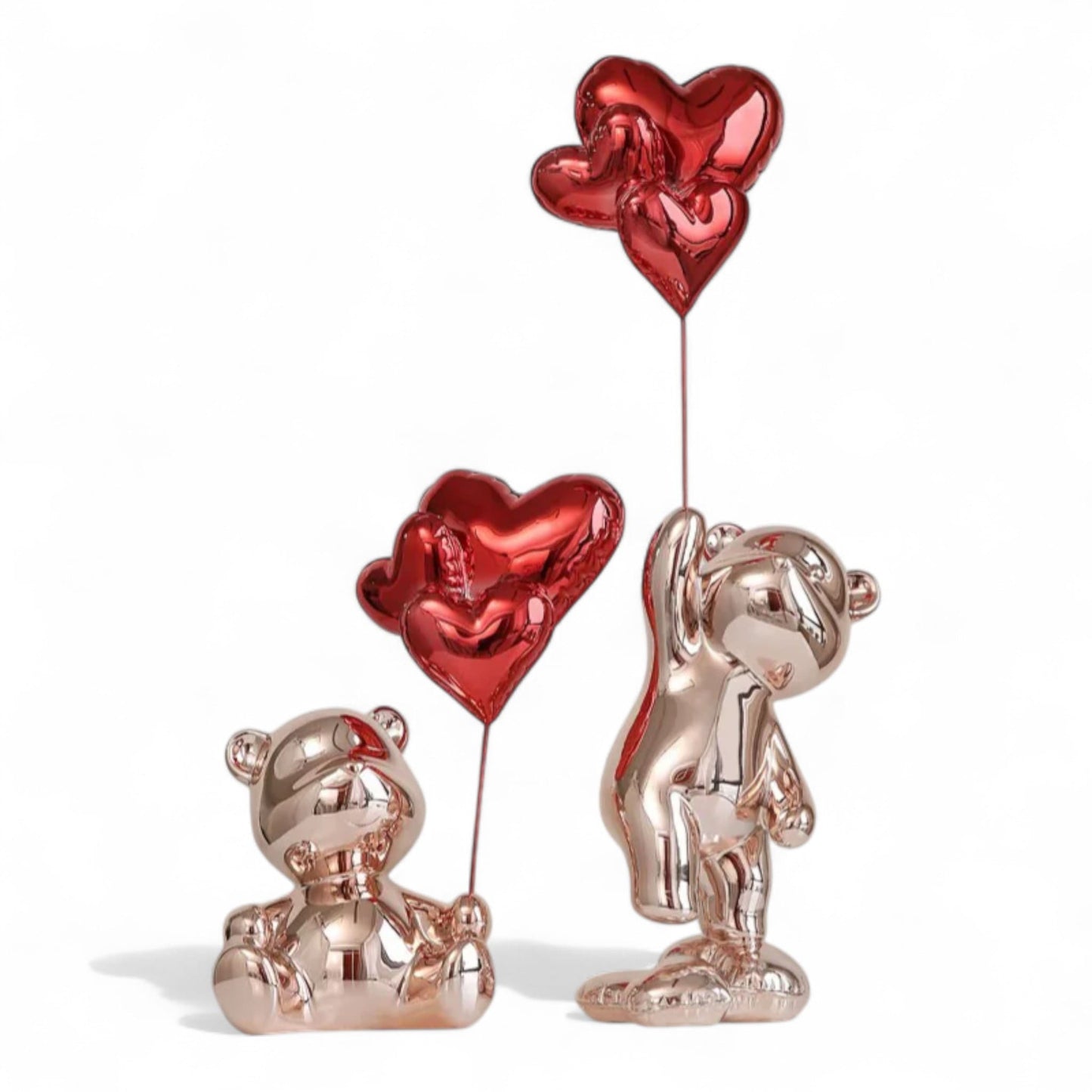 Love Balloon Bear Figure – Romantic Nordic Home Decor