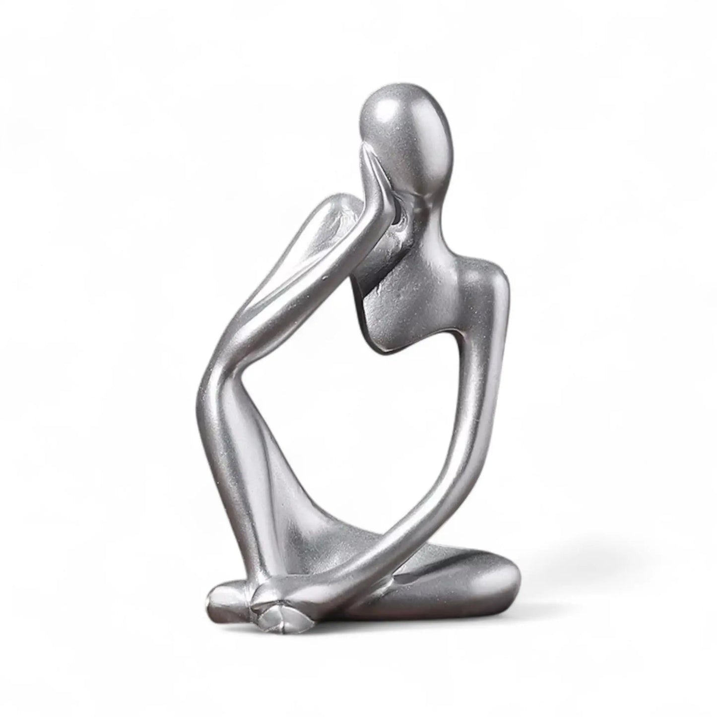 Abstract Thinker Statue – Sand Resin Sculpture for Modern Home Decor Geniogoods
