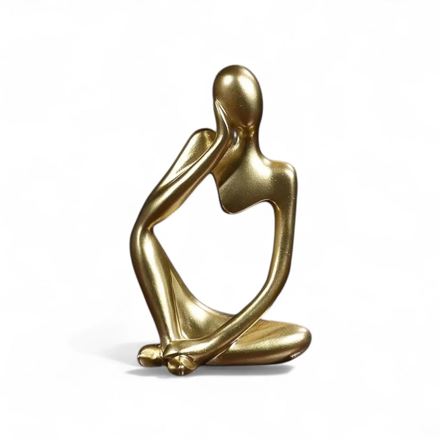 Abstract Thinker Statue – Sand Resin Sculpture for Modern Home Decor Geniogoods