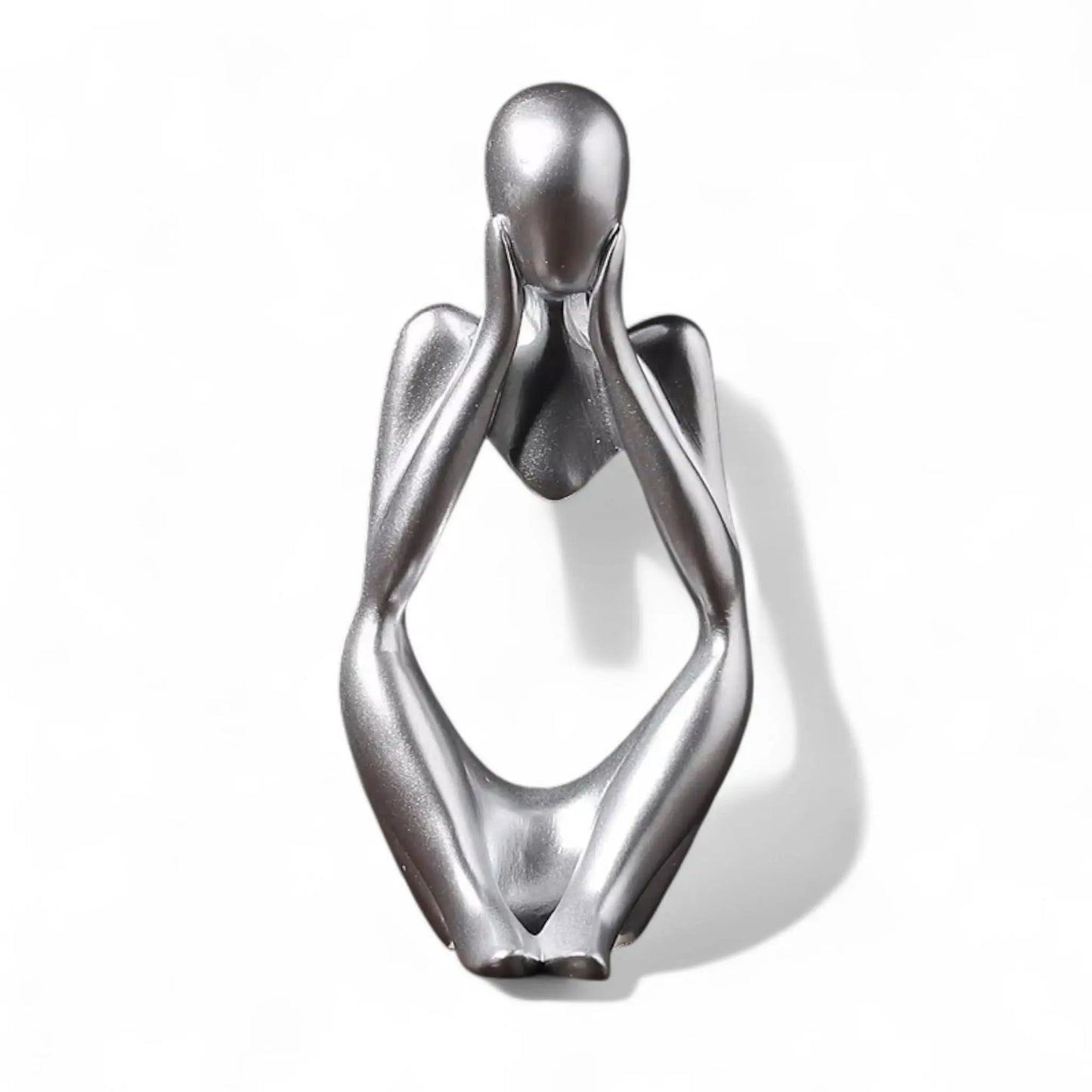 Abstract Thinker Statue – Sand Resin Sculpture for Modern Home Decor Geniogoods