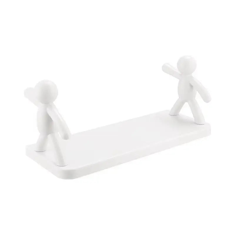 Adhesive Bathroom Shelf – Funny Human Figure Shower Organizer Geniogoods