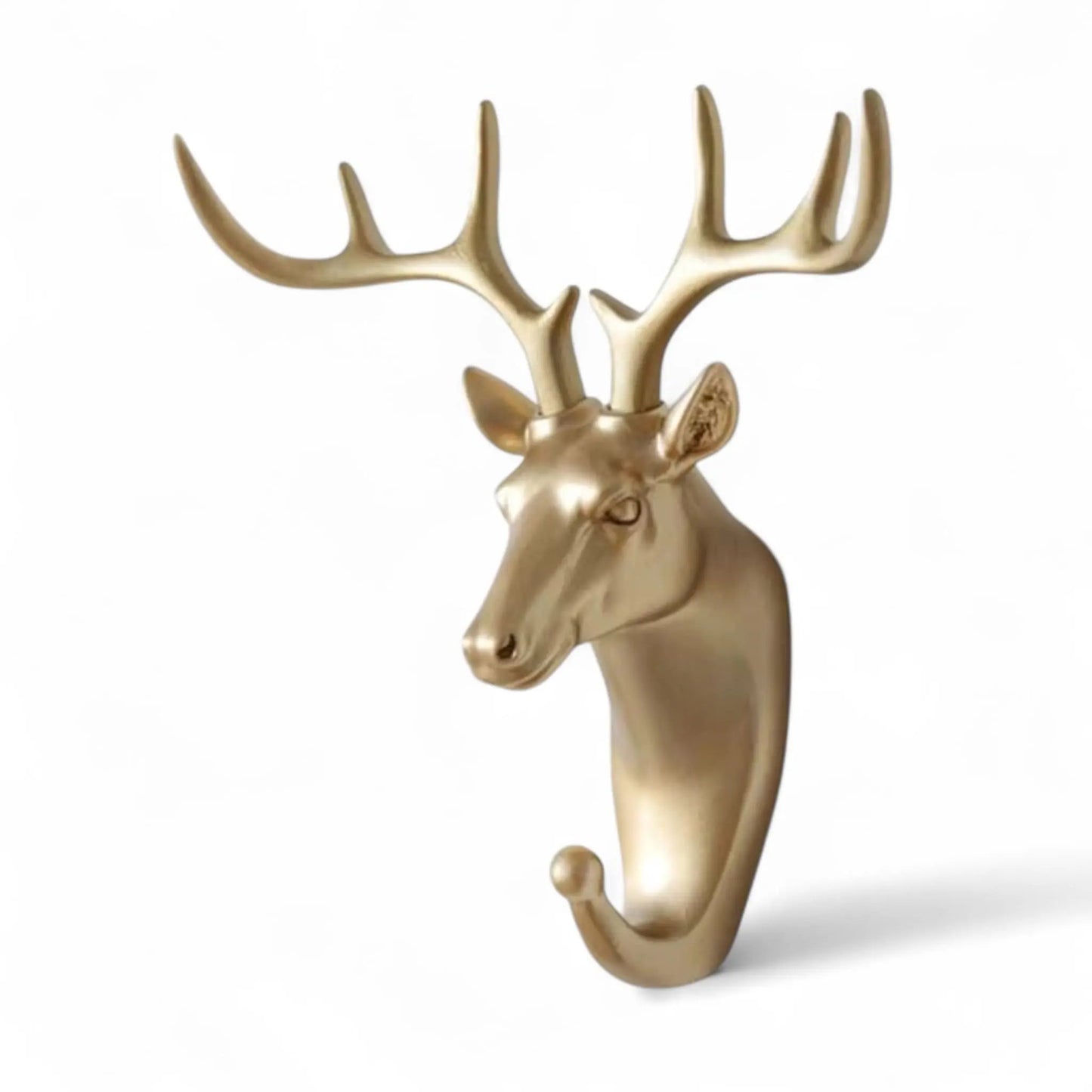 Animal Wall Hook – Vintage Resin Deer Head Hanger for Decor Geniogoods