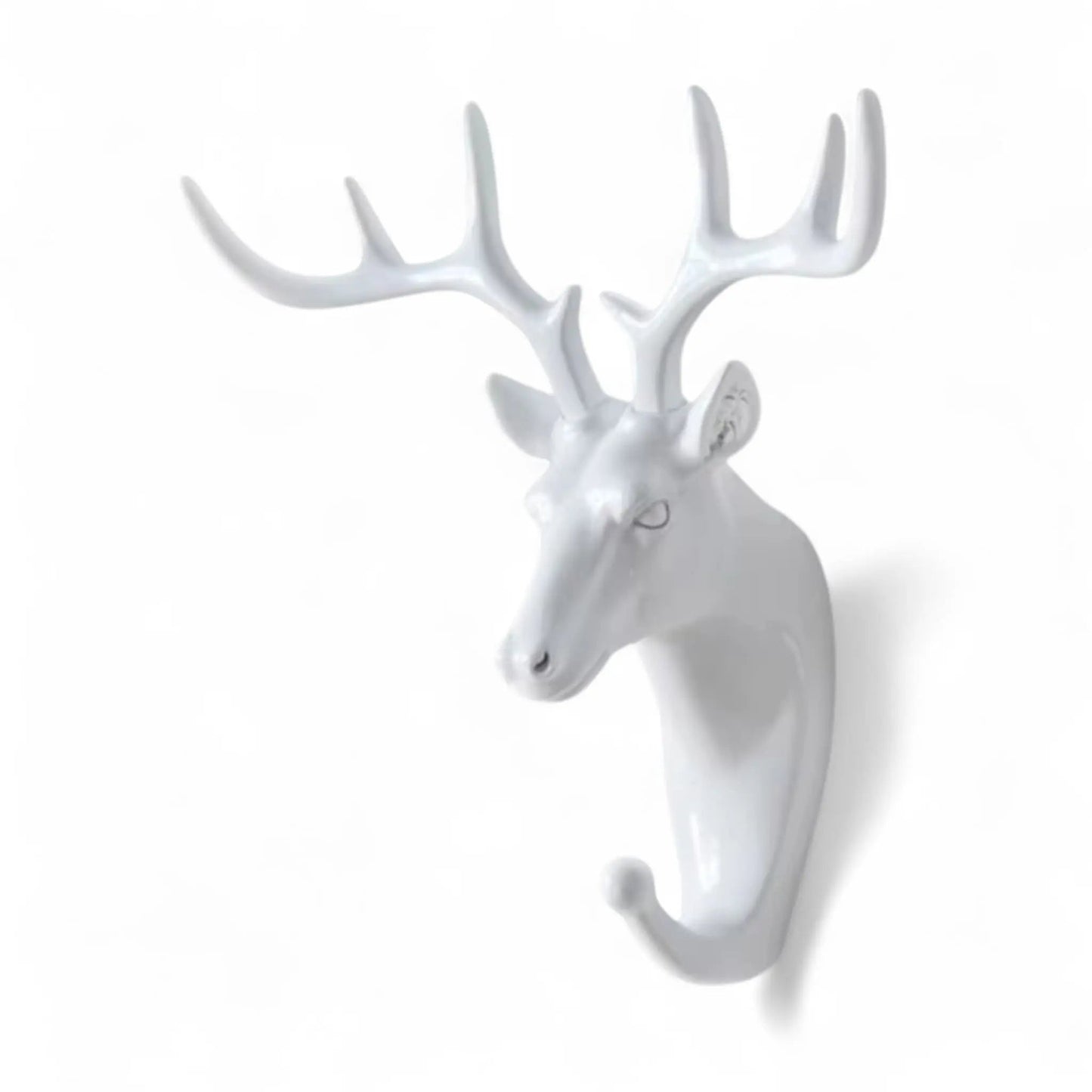 Animal Wall Hook – Vintage Resin Deer Head Hanger for Decor Geniogoods