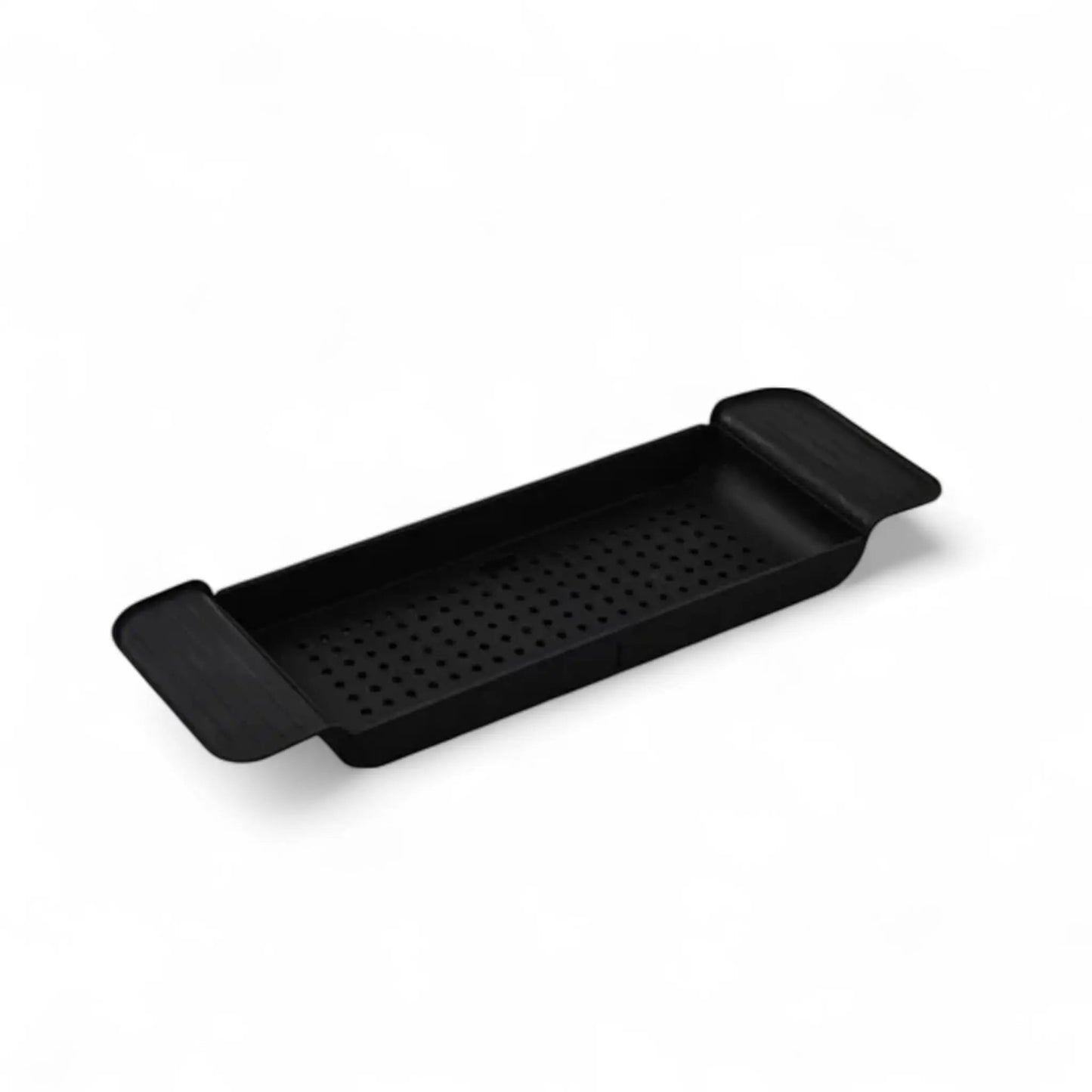 Bathtub tray shelf – retractable bath caddy in black or white Geniogoods
