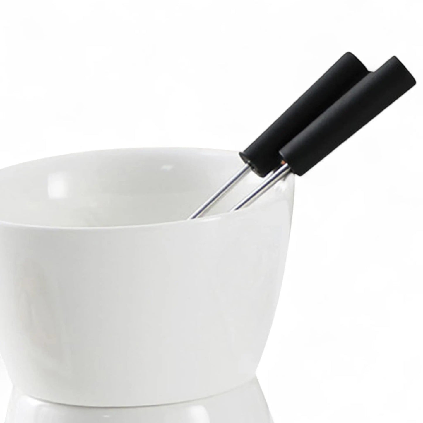 Ceramic Fondue Set for Chocolate – DIY Romantic Dessert Serving Kit Geniogoods