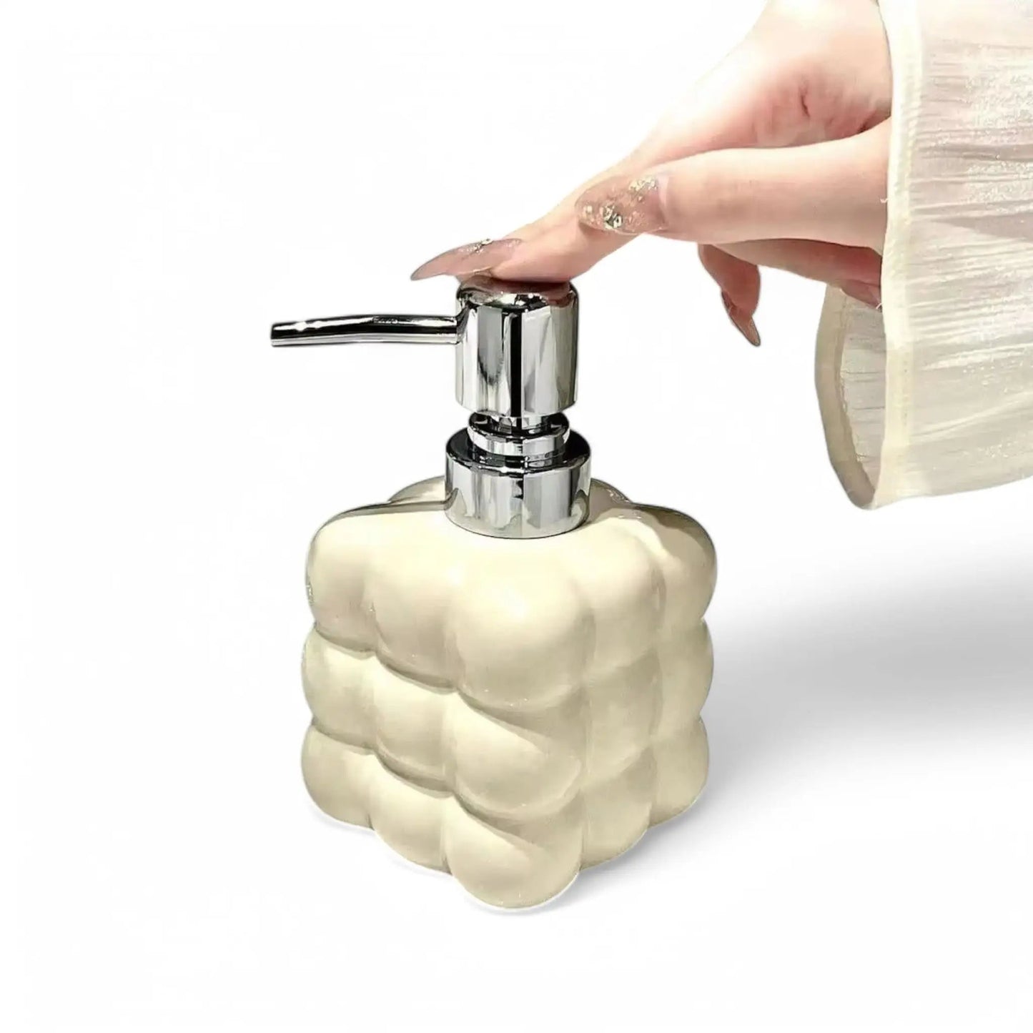 Ceramic Soap Dispenser 300ml – Modern Bathroom Bottle Geniogoods