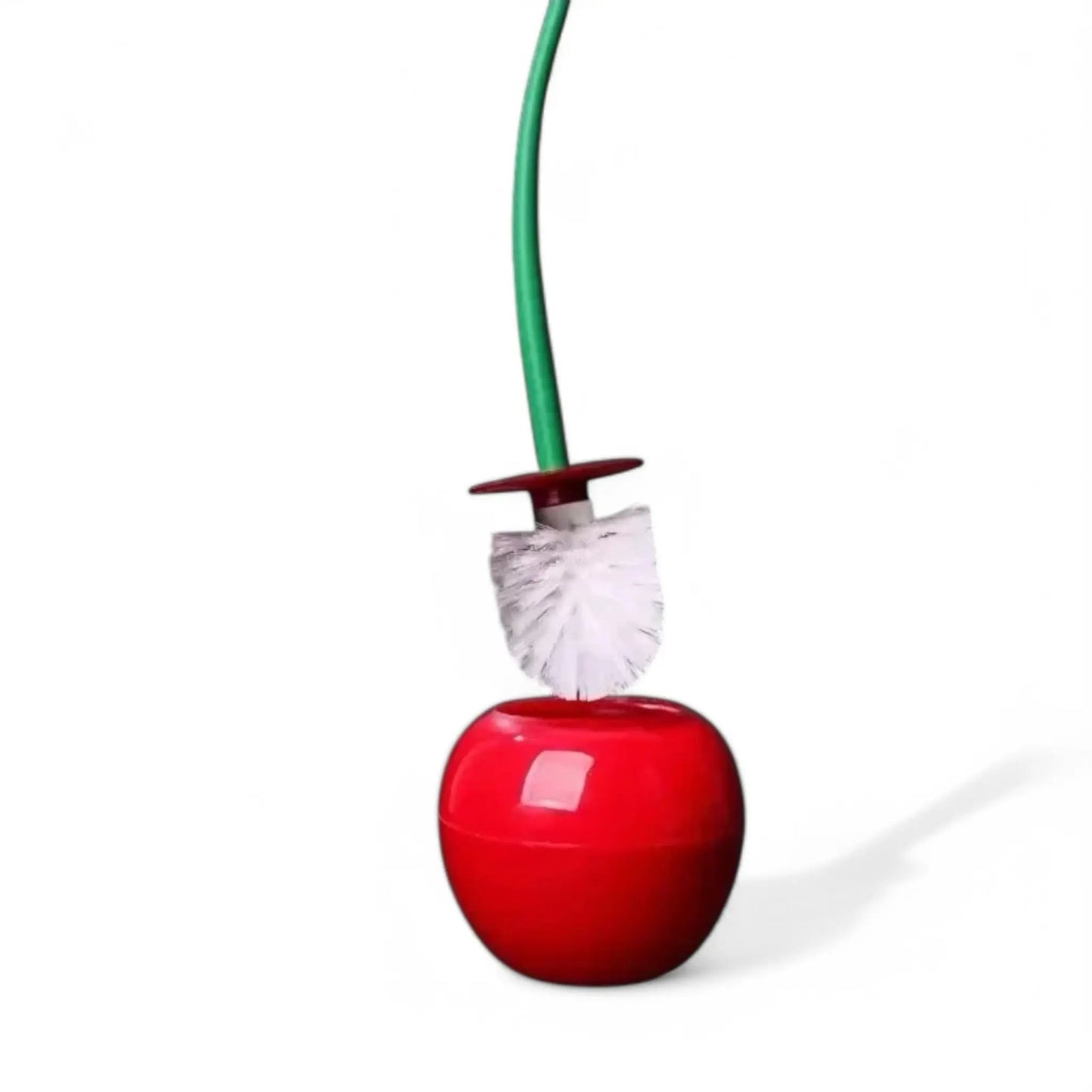 Cherry Toilet Brush with Holder – Cute & Creative Bathroom Accessory Geniogoods