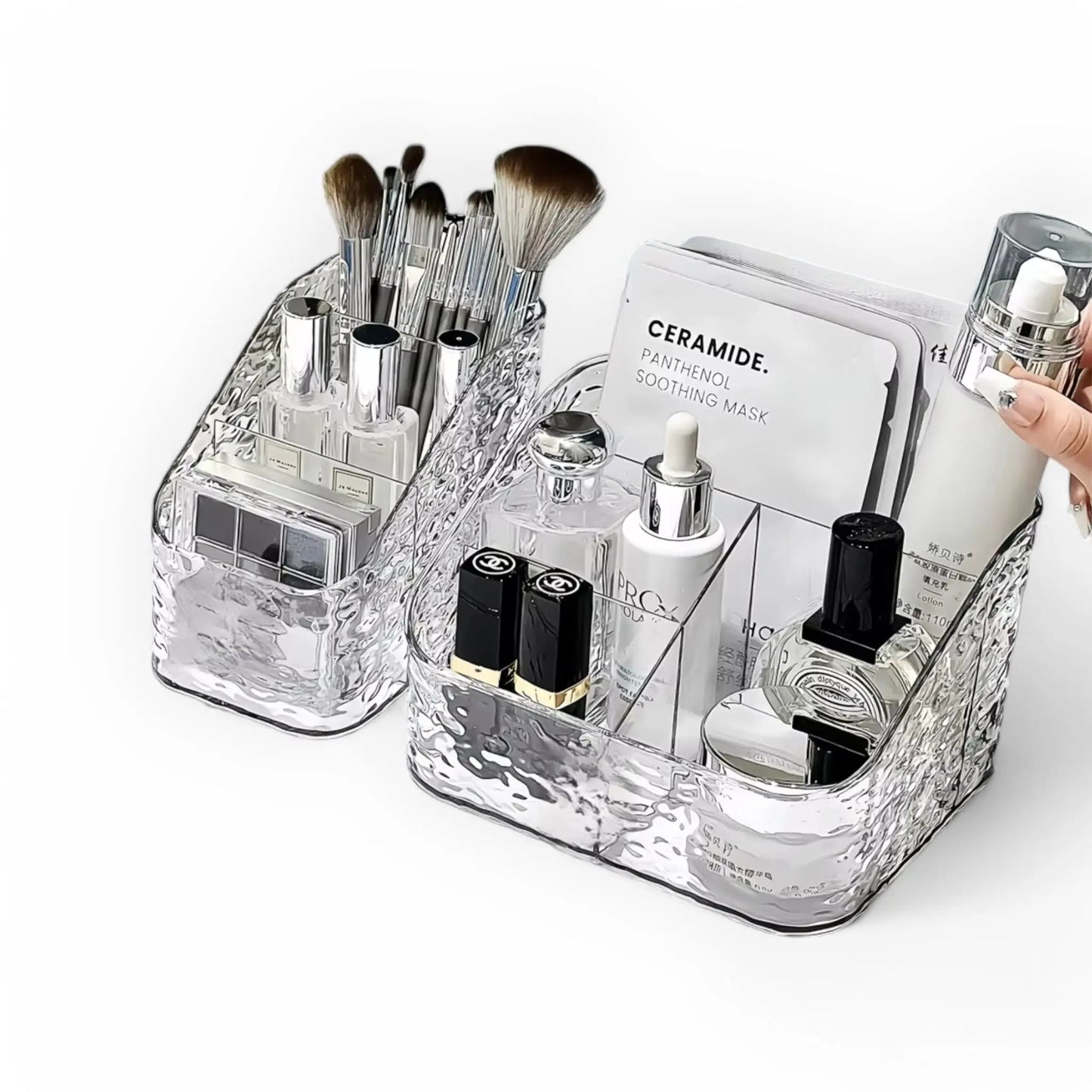 Clear Makeup Storage Organizer – Transparent Multi-Use Box Geniogoods