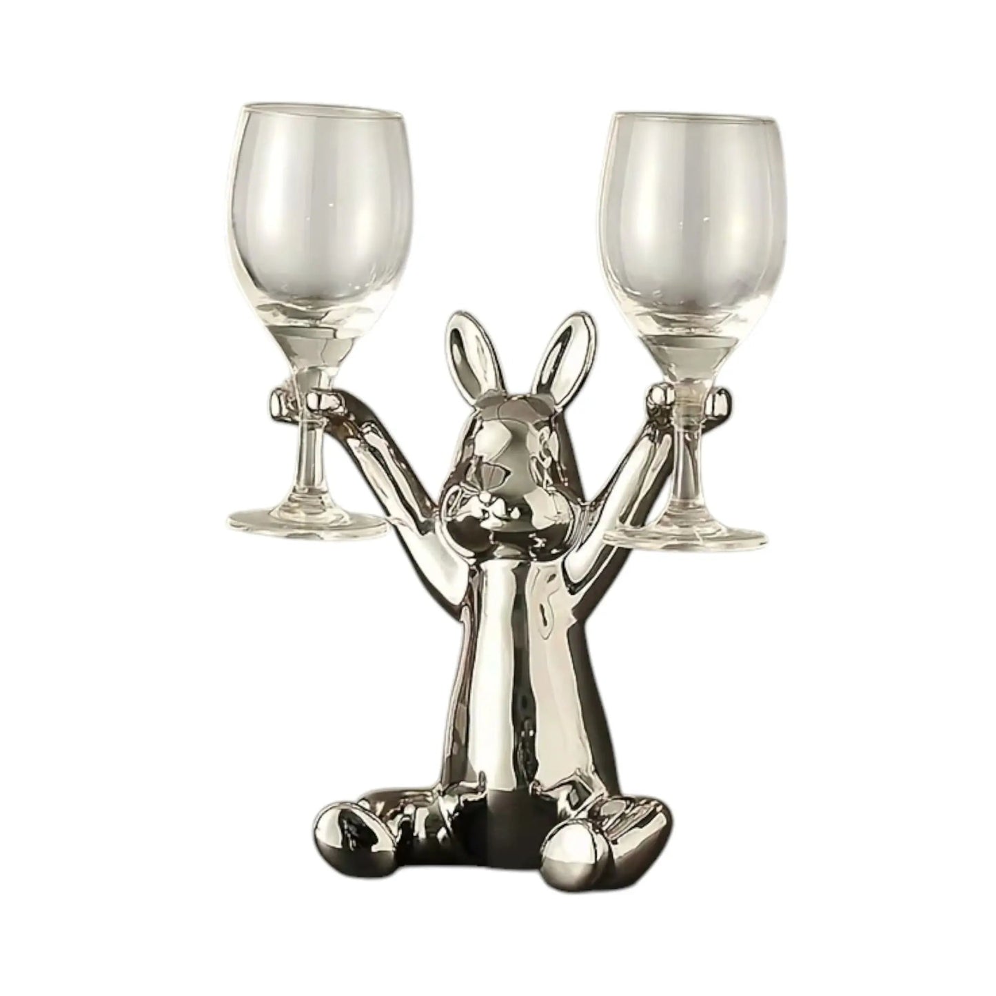 Decorative Wine Rack | Creative Rabbit Holder for Glasses & Bottles Geniogoods