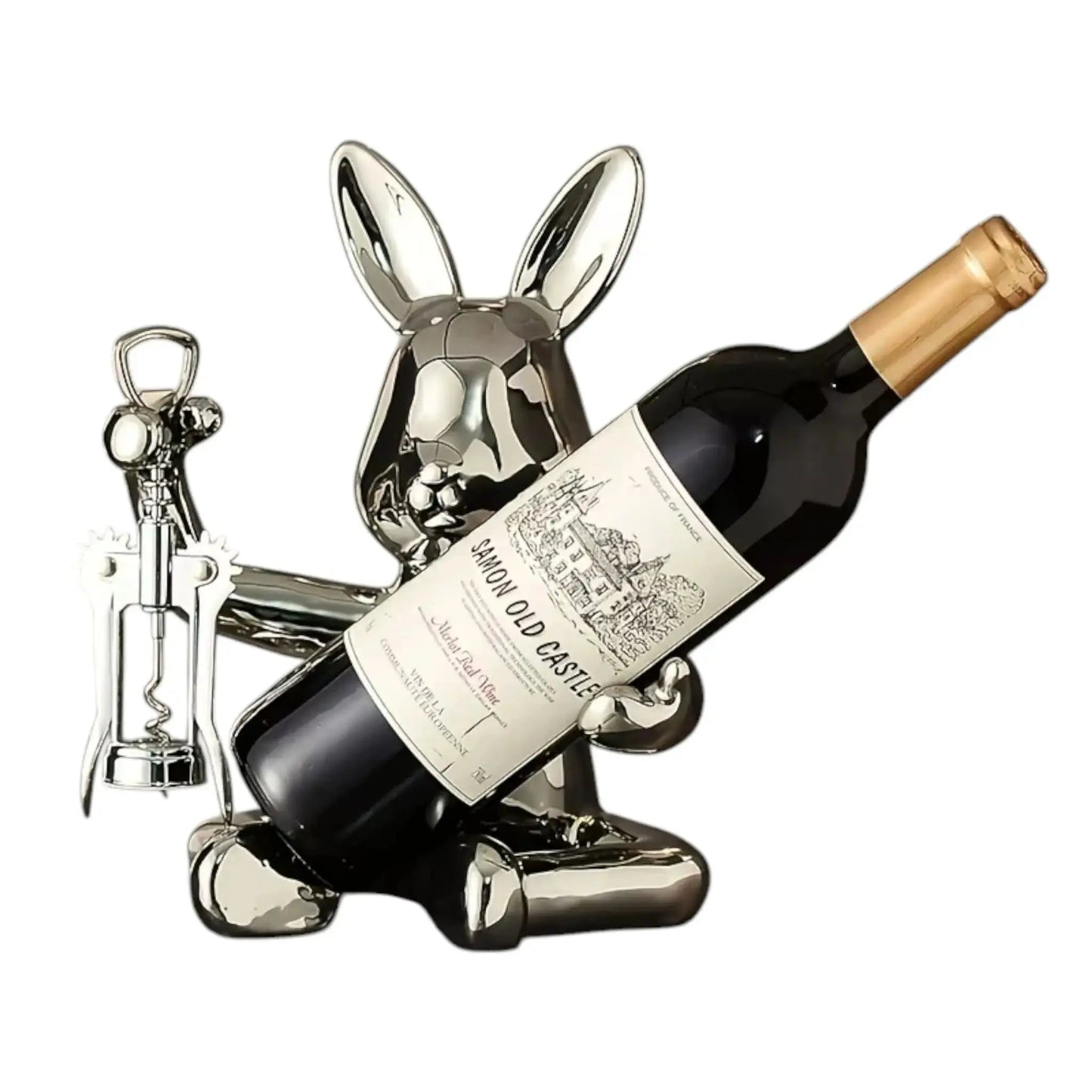 Decorative Wine Rack | Creative Rabbit Holder for Glasses & Bottles Geniogoods