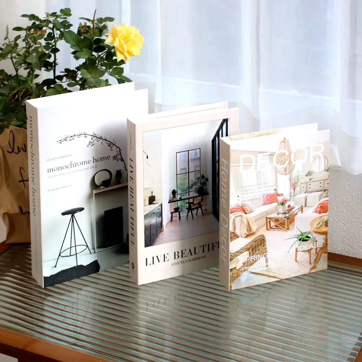 Fake Books Set | Stylish Coffee Table & Living Room Decor