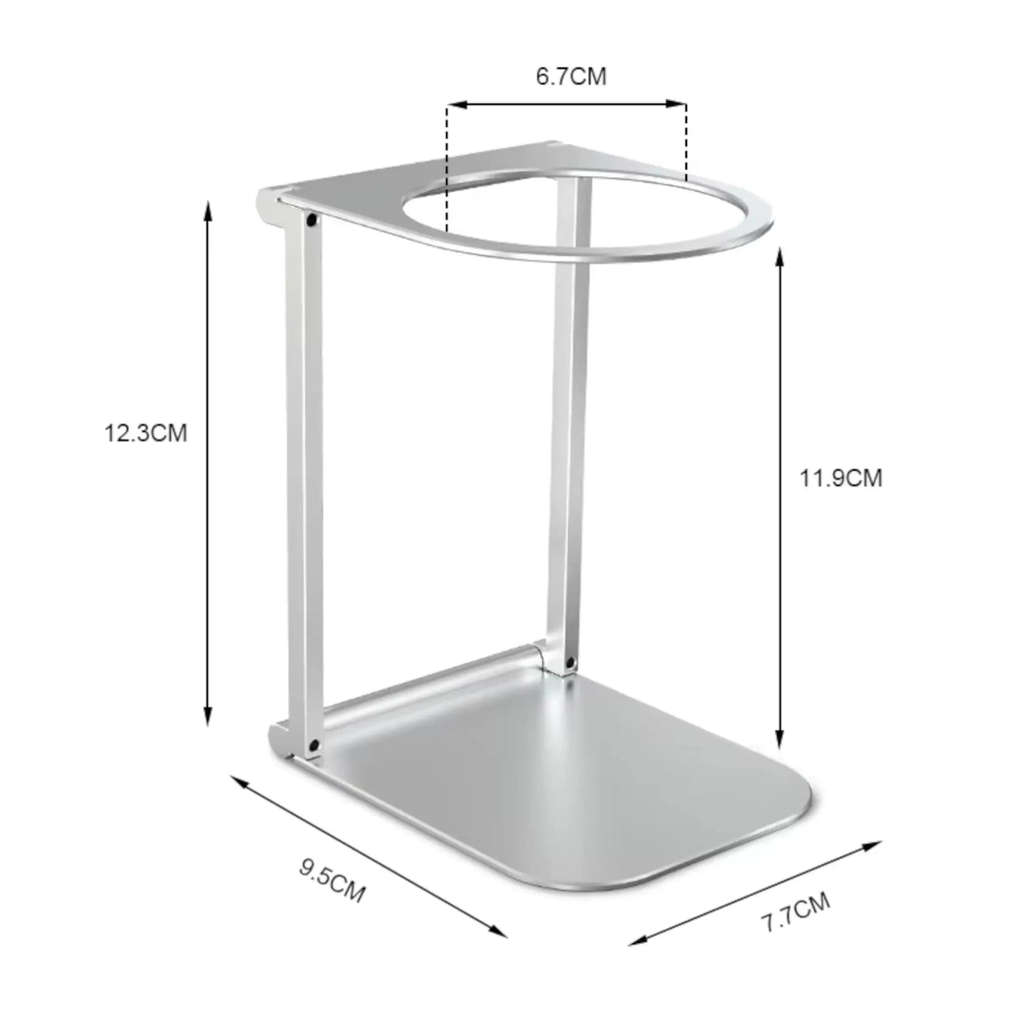 Foldable Coffee Drip Holder – Portable Aluminum Stand for Espresso Geniogoods