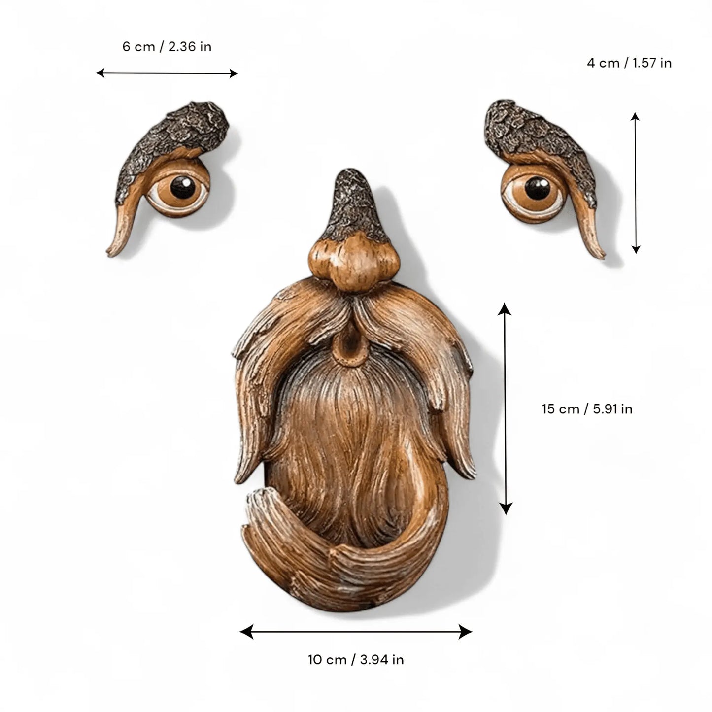 Funny Tree Face Bird Feeder – Outdoor Tree Sculpture for Garden Geniogoods