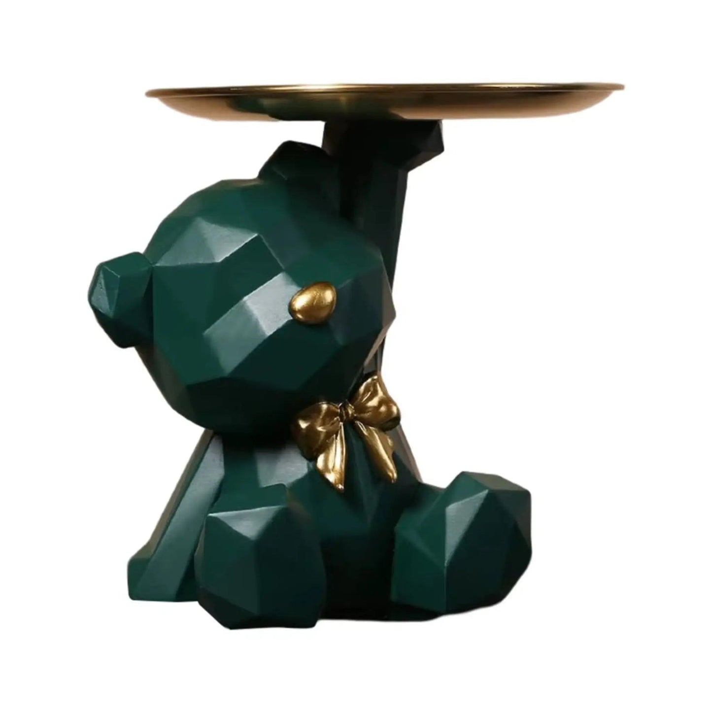 Geometric Bear Storage Tray – Decorative Key & Jewelry Holder