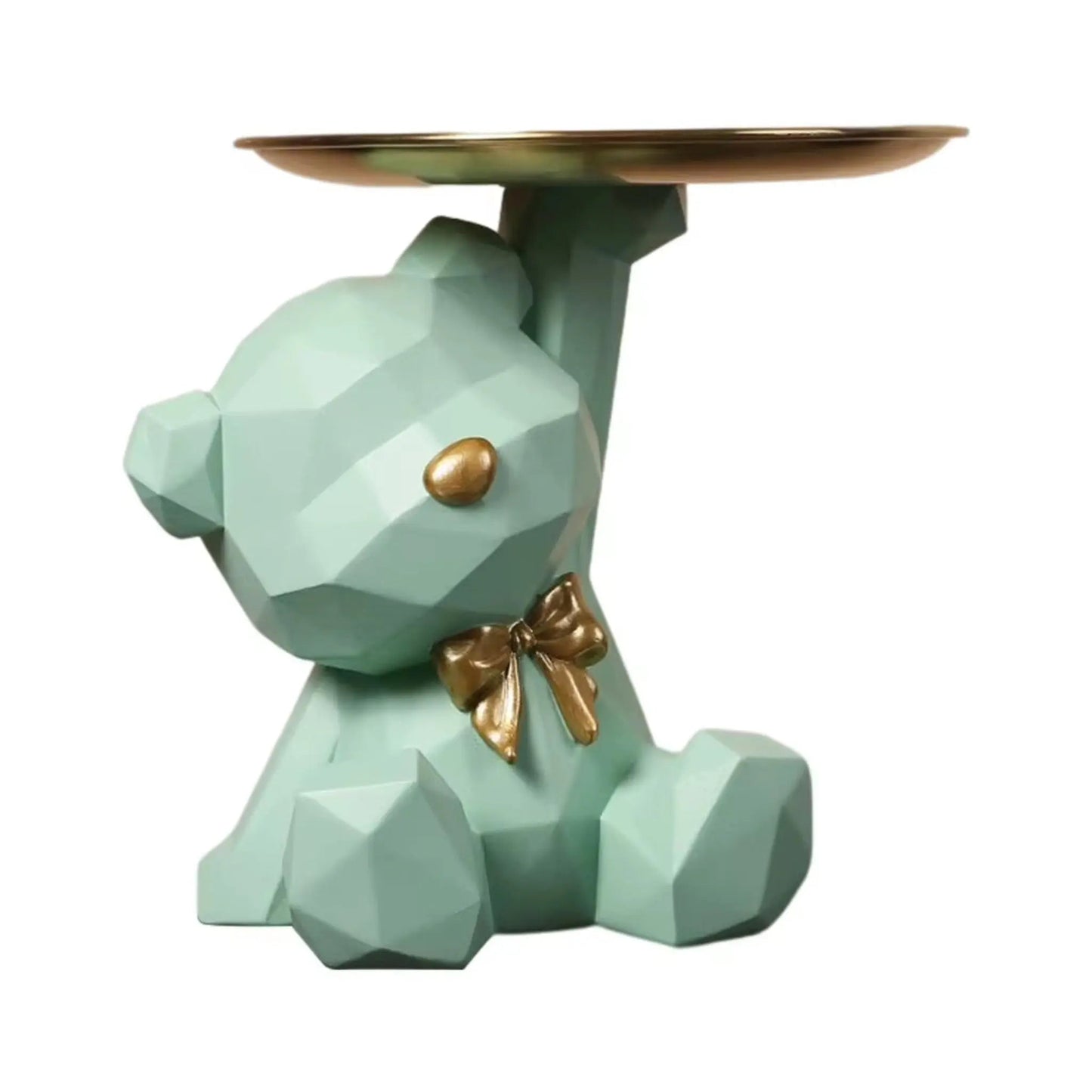 Geometric Bear Storage Tray – Decorative Key & Jewelry Holder