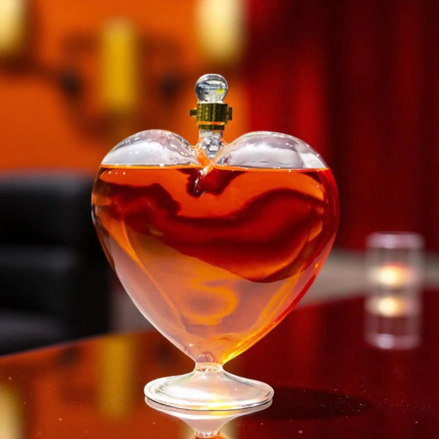 Heart shape wine decanter – creative glass wine dispenser gift Geniogoods