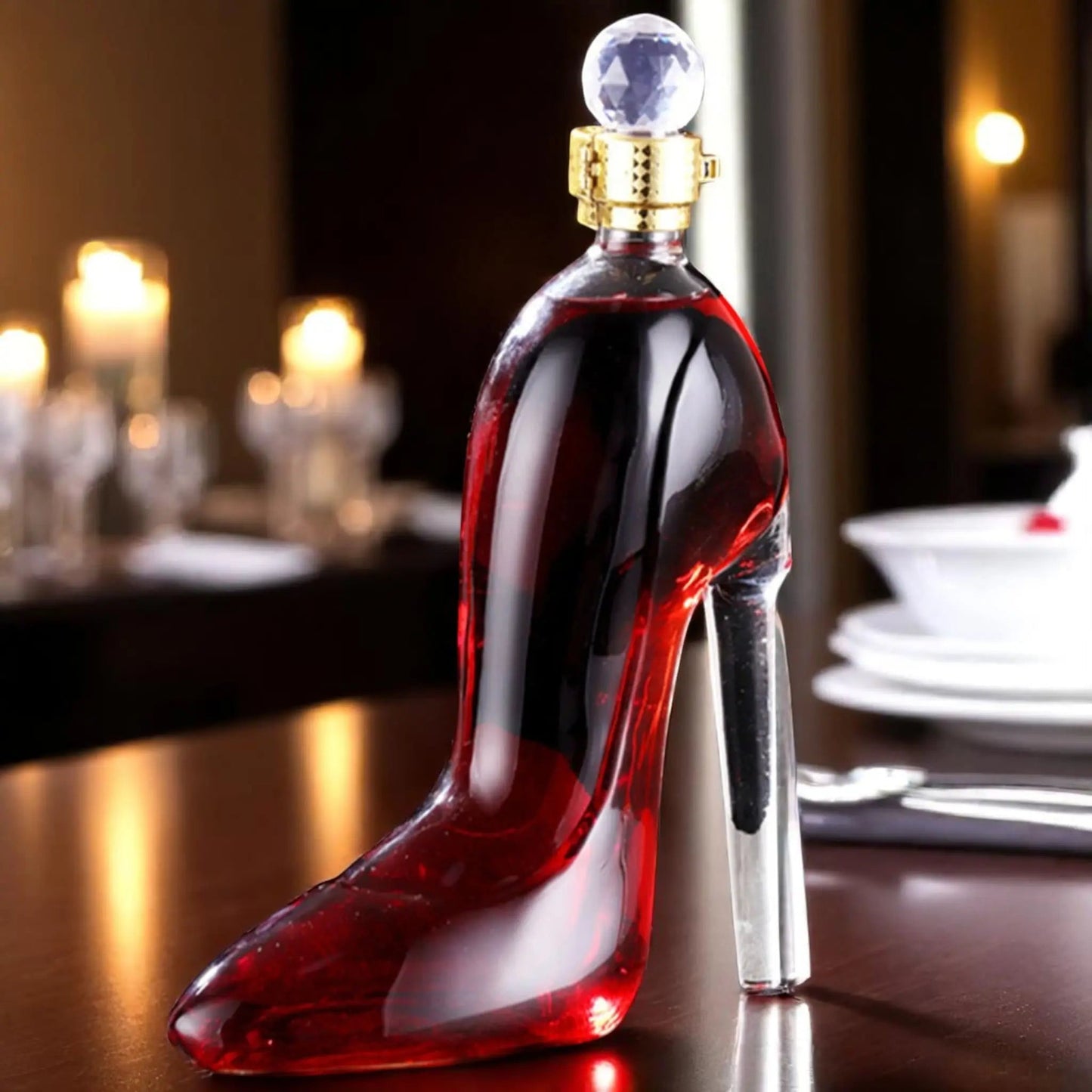 High Heel Wine Bottle – Creative Glass Decanter Gift for Women Geniogoods