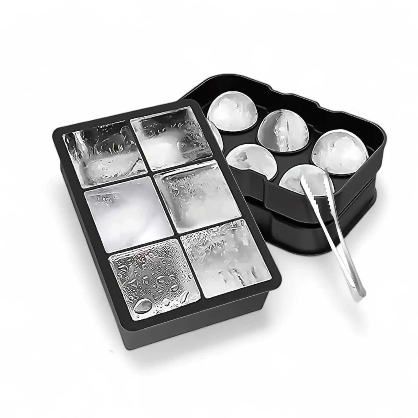 Ice cube mold set – silicone bar tray with rose & gun shapes Geniogoods