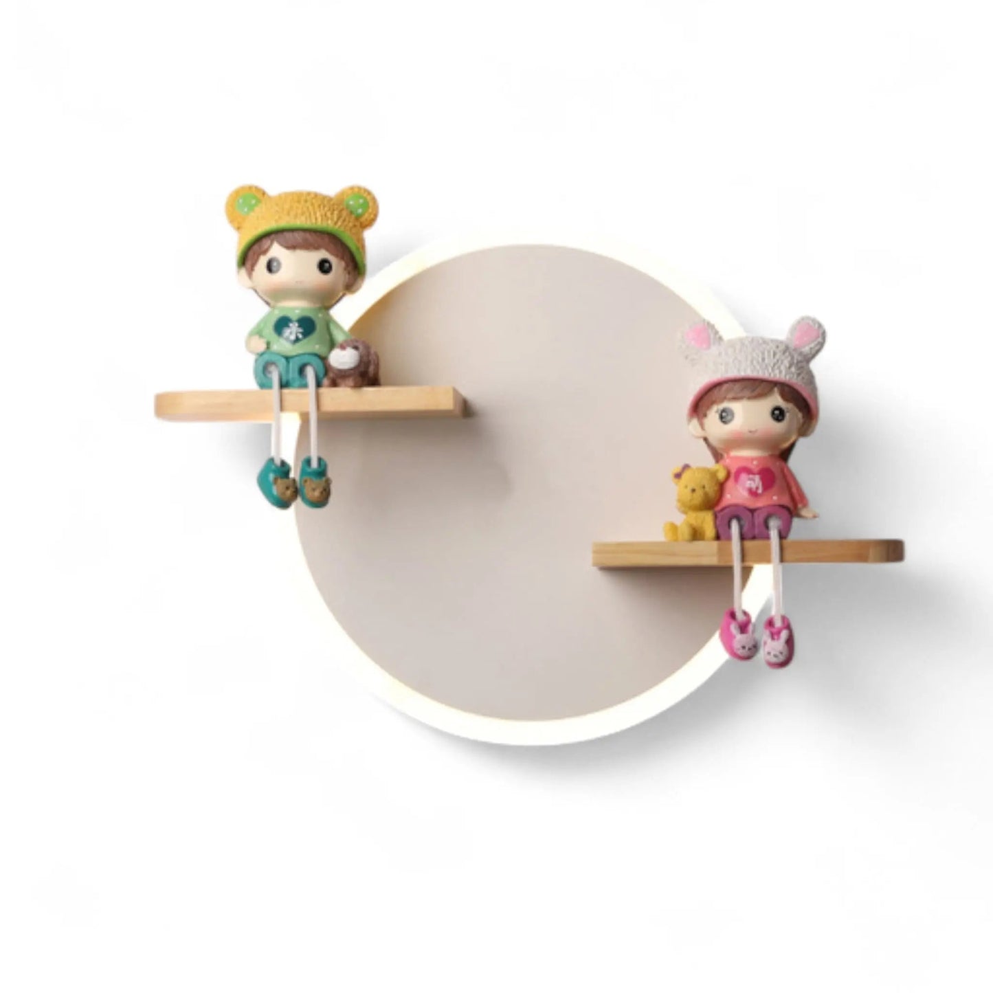Kids Wall Lamp – Decorative LED Night Light with Dolls & Characters Geniogoods