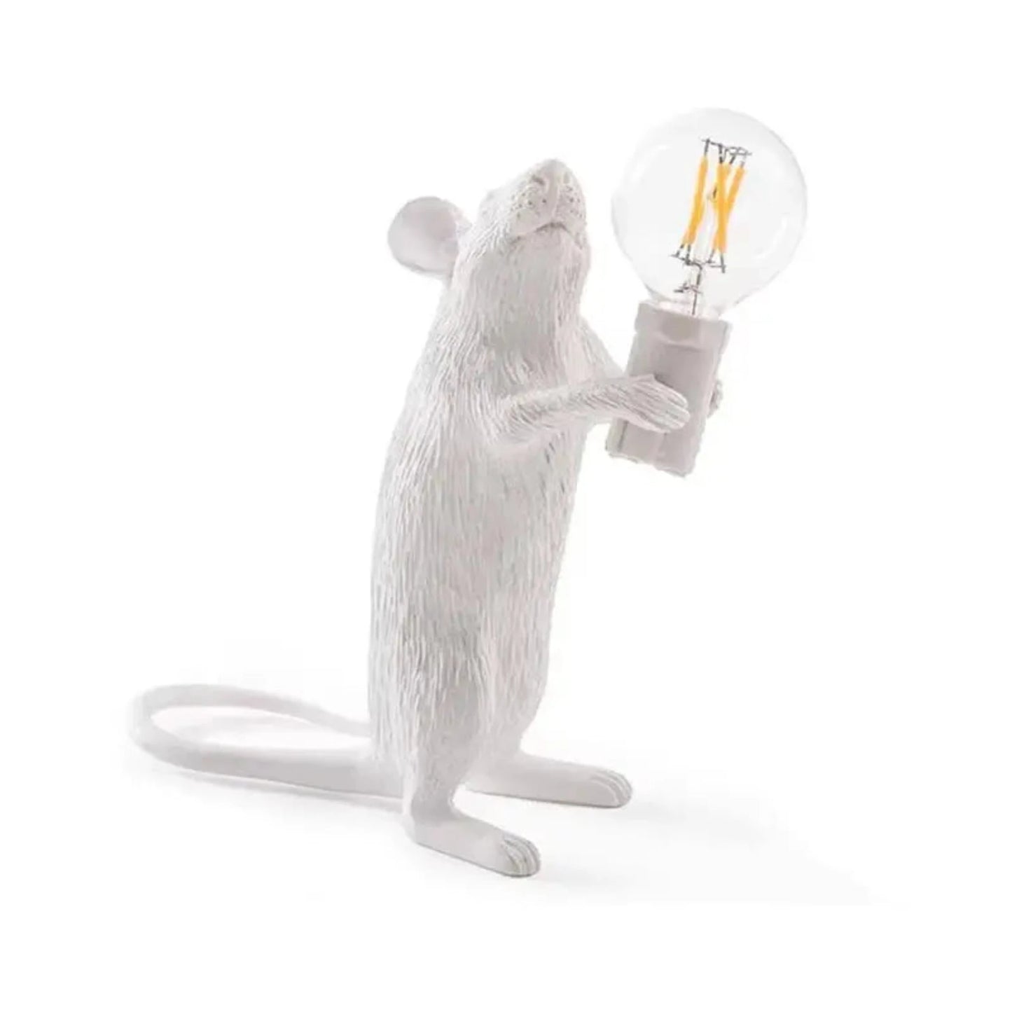 LED Mouse Table Lamp – Whimsical Resin Animal Night Light for Home Decor