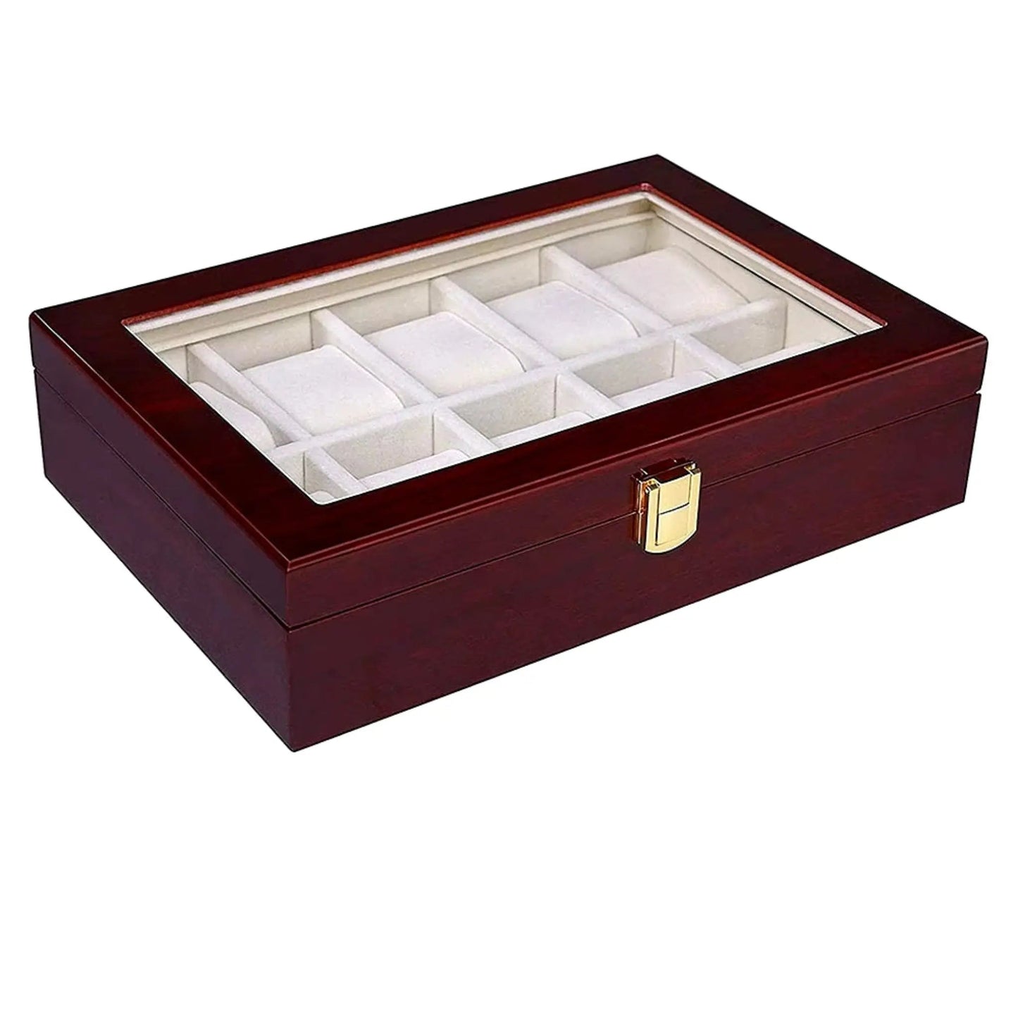 Luxury Watch Box | Wooden Organizer for Watches and Jewelry Display