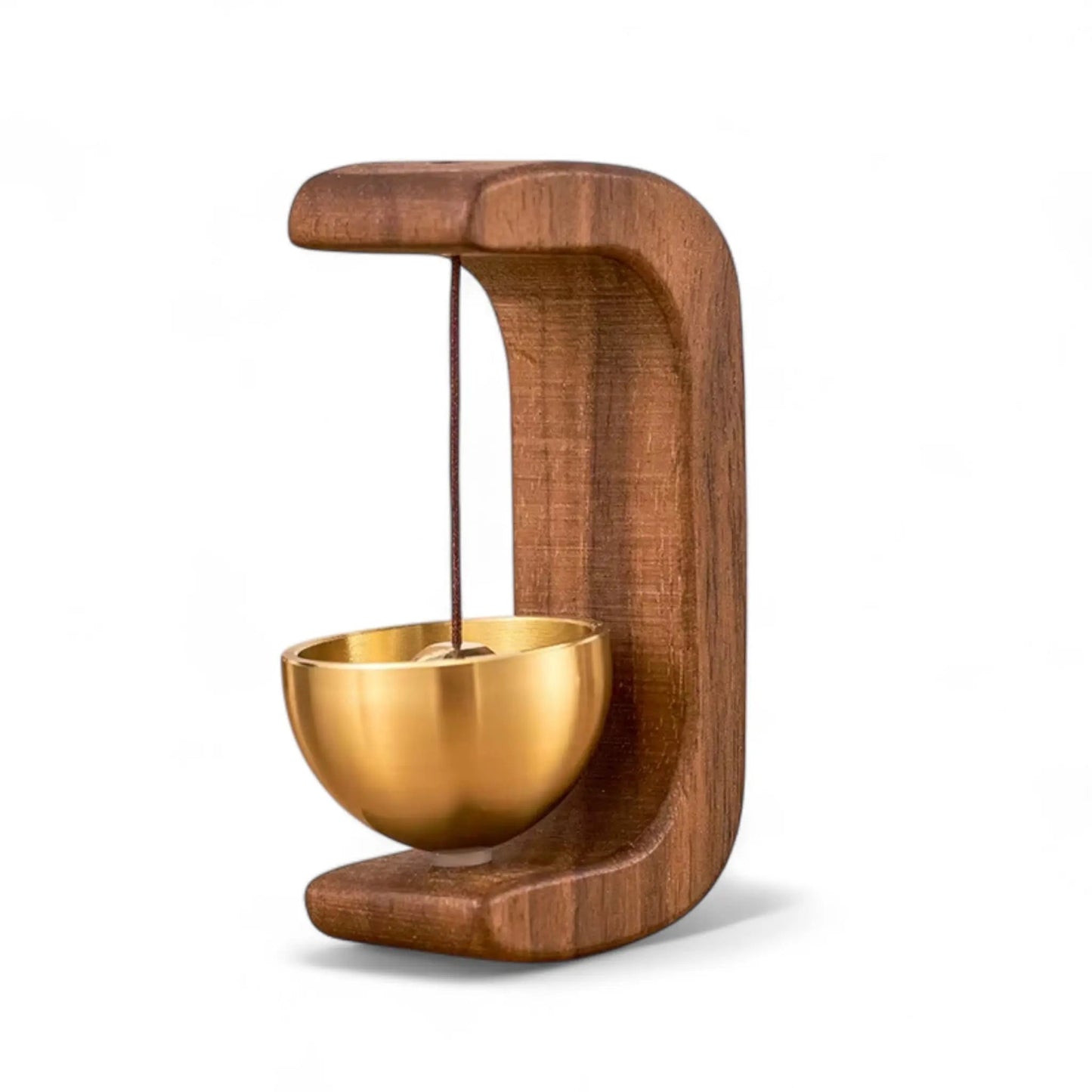 Magnetic Wooden Doorbell Chime – Beech & Copper Entry Bell Geniogoods
