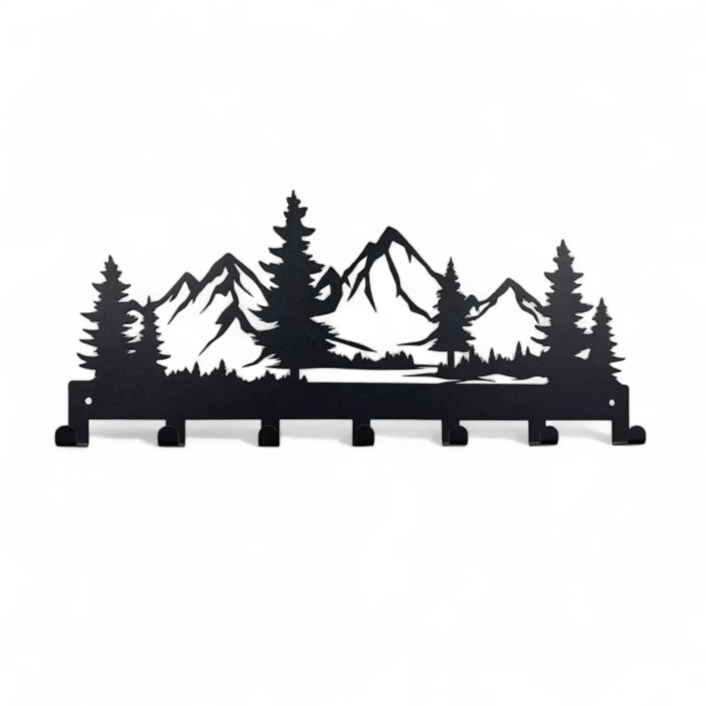 Metal Key Holder Wall Mounted – 7 Hook Decorative Organizer Rack Geniogoods