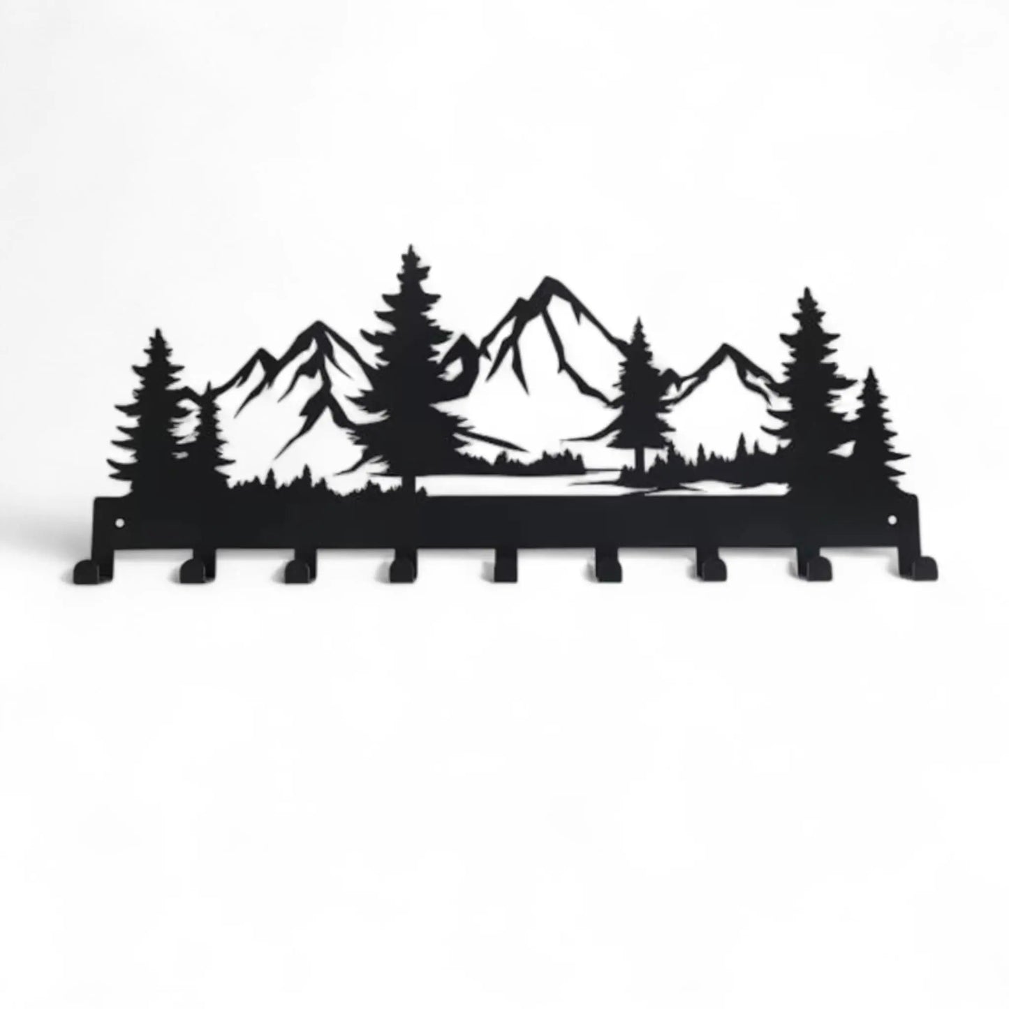 Metal Key Holder Wall Mounted – 7 Hook Decorative Organizer Rack Geniogoods