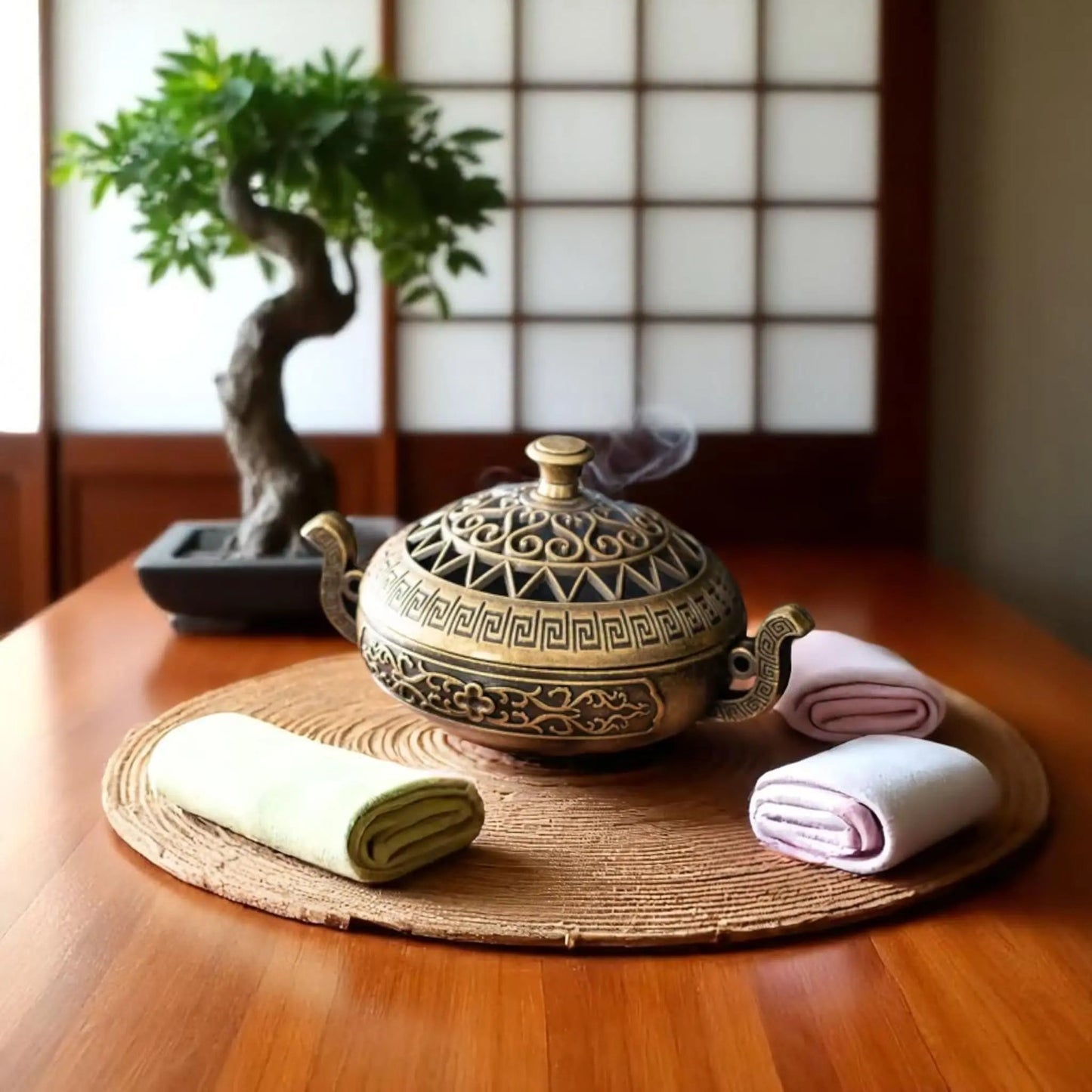 Mini Incense Burner with Hollow Design – Three-Legged Zen Home Decor Geniogoods
