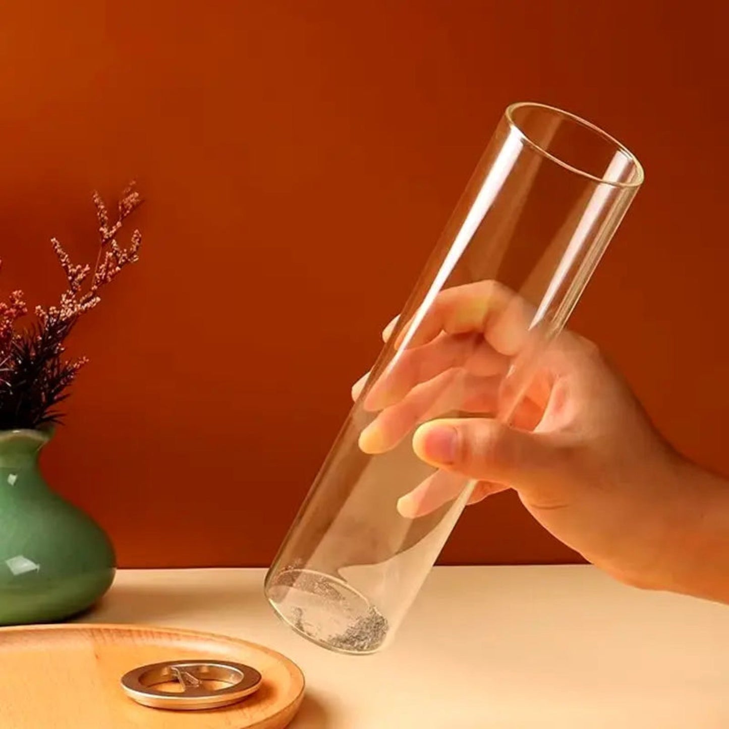 Modern Glass Incense Burner | Anti-Ash Design for Yoga & Meditation