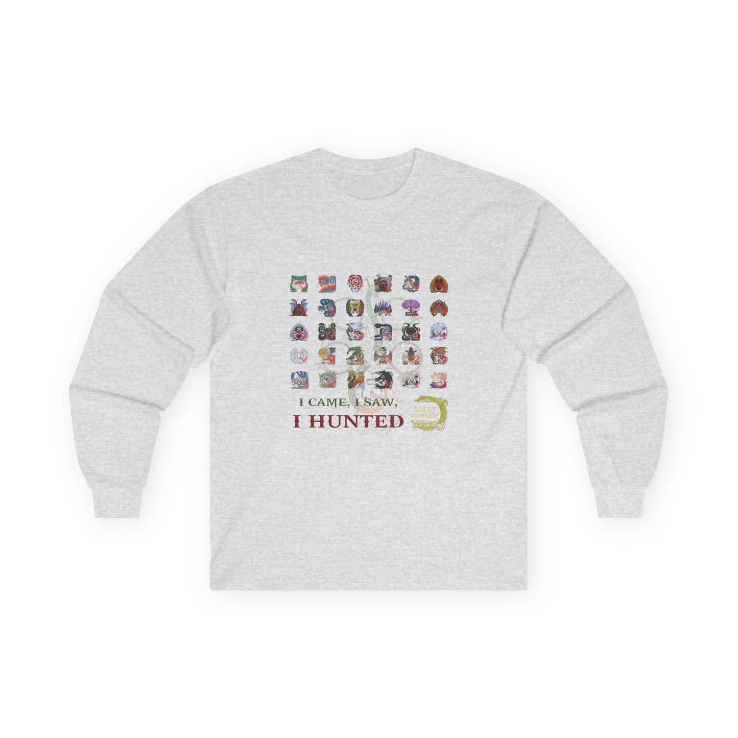 Monster Hunter Wilds Long Sleeve Shirt – Front & Back Design for Gamers Geniogoods