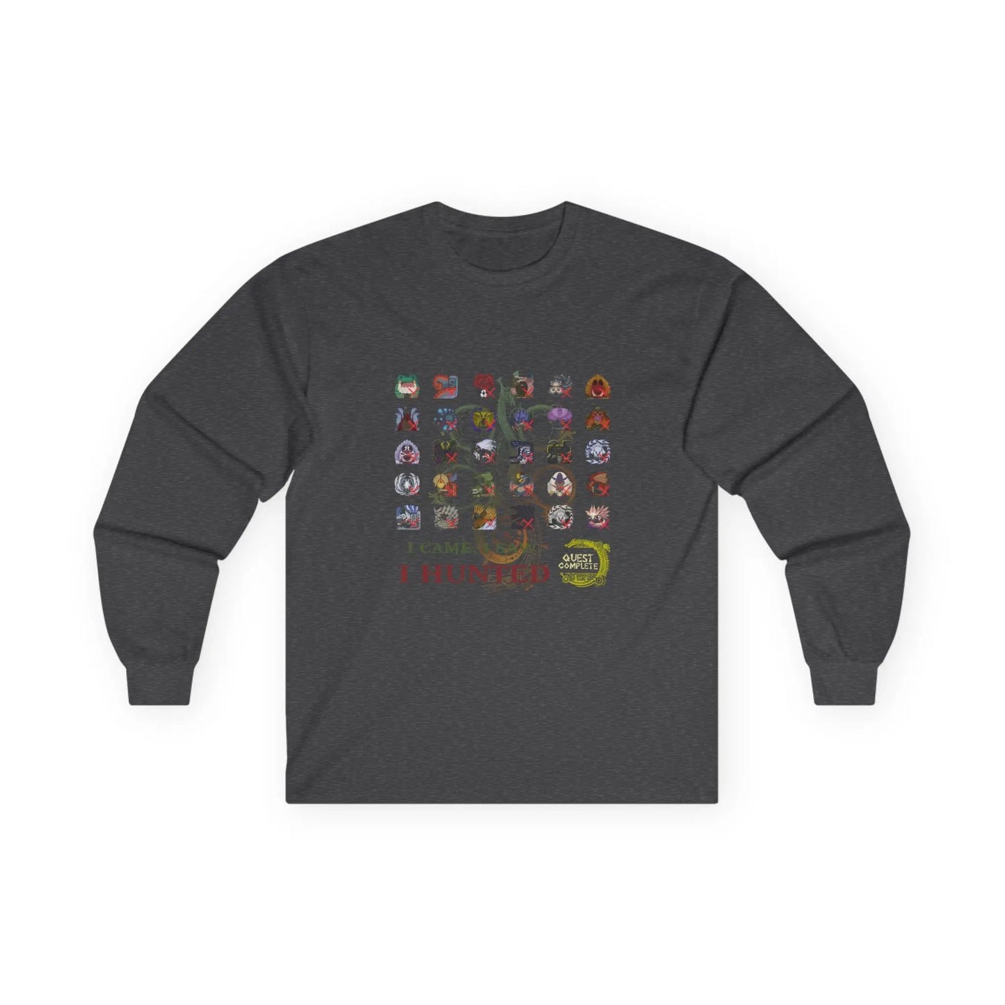 Monster Hunter Wilds Long Sleeve Shirt – Unisex Tee with Hunting Record Design Geniogoods