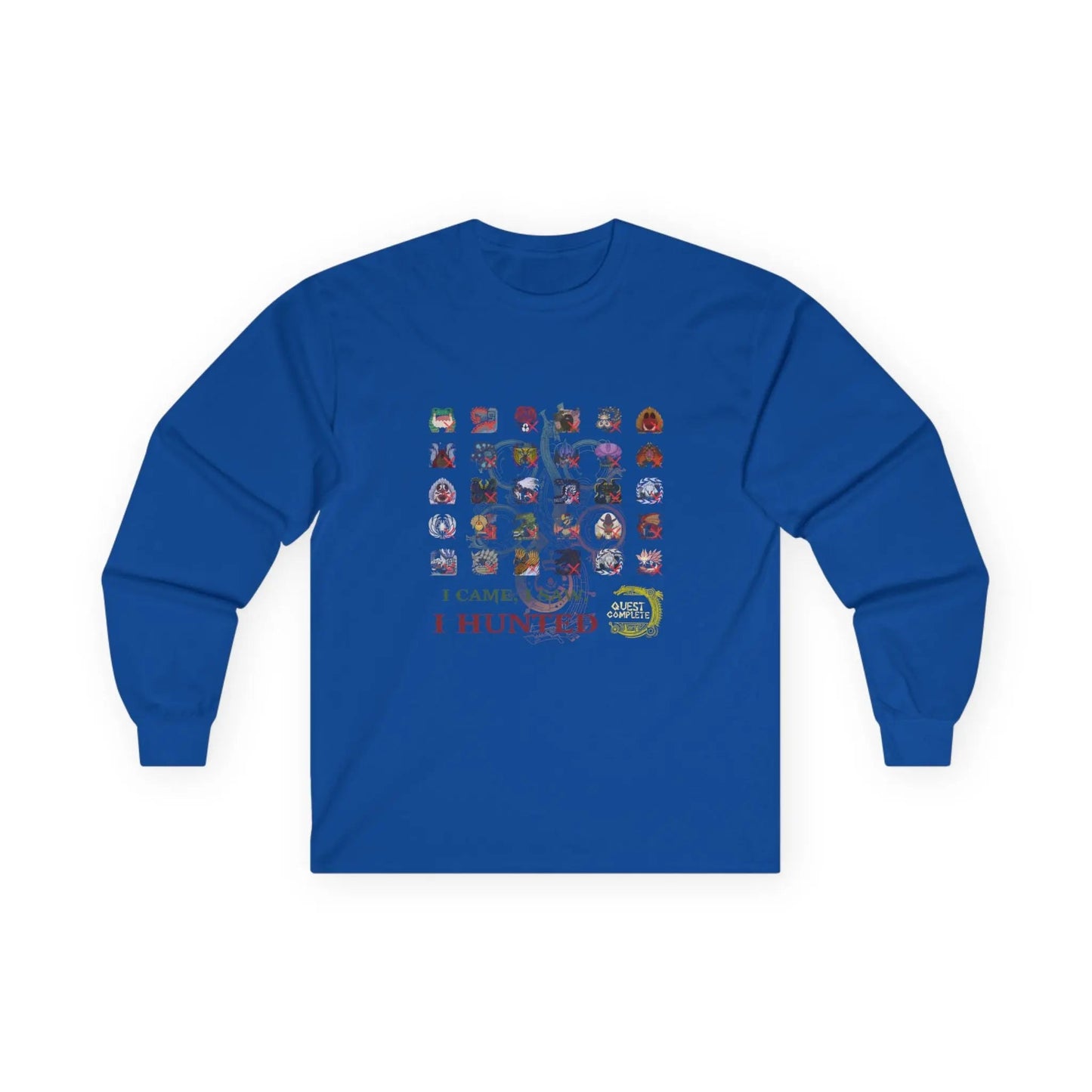 Monster Hunter Wilds Long Sleeve Shirt – Unisex Tee with Hunting Record Design Geniogoods