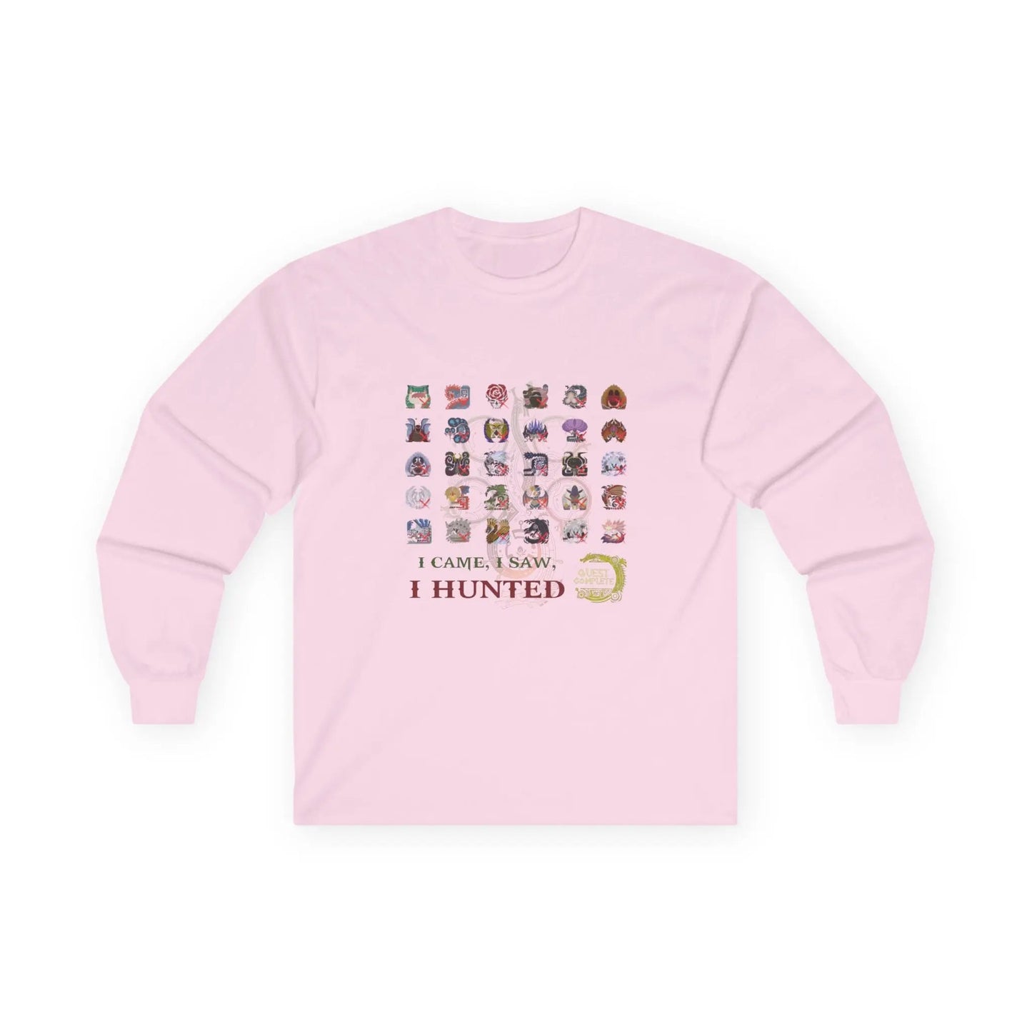 Monster Hunter Wilds Long Sleeve Shirt – Unisex Tee with Hunting Record Design Geniogoods
