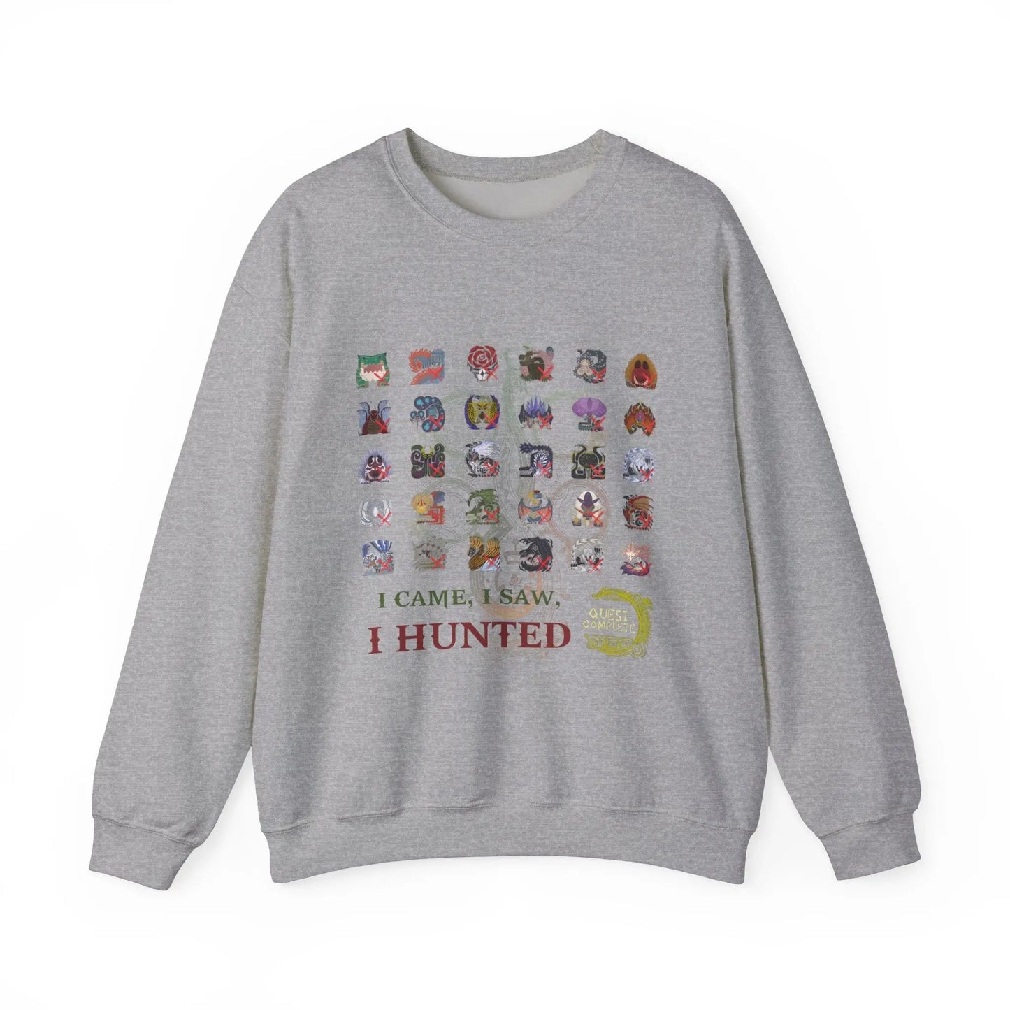 Monster Hunter Wilds Sweatshirt – Unisex Gamer Crewneck with Front & Back Print Geniogoods