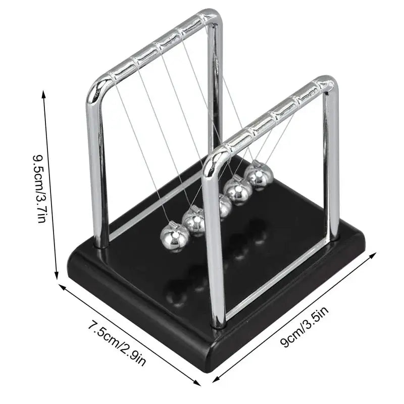Newton’s Cradle Desk Toy – Classic Science Pendulum for Office & Home Decor Geniogoods