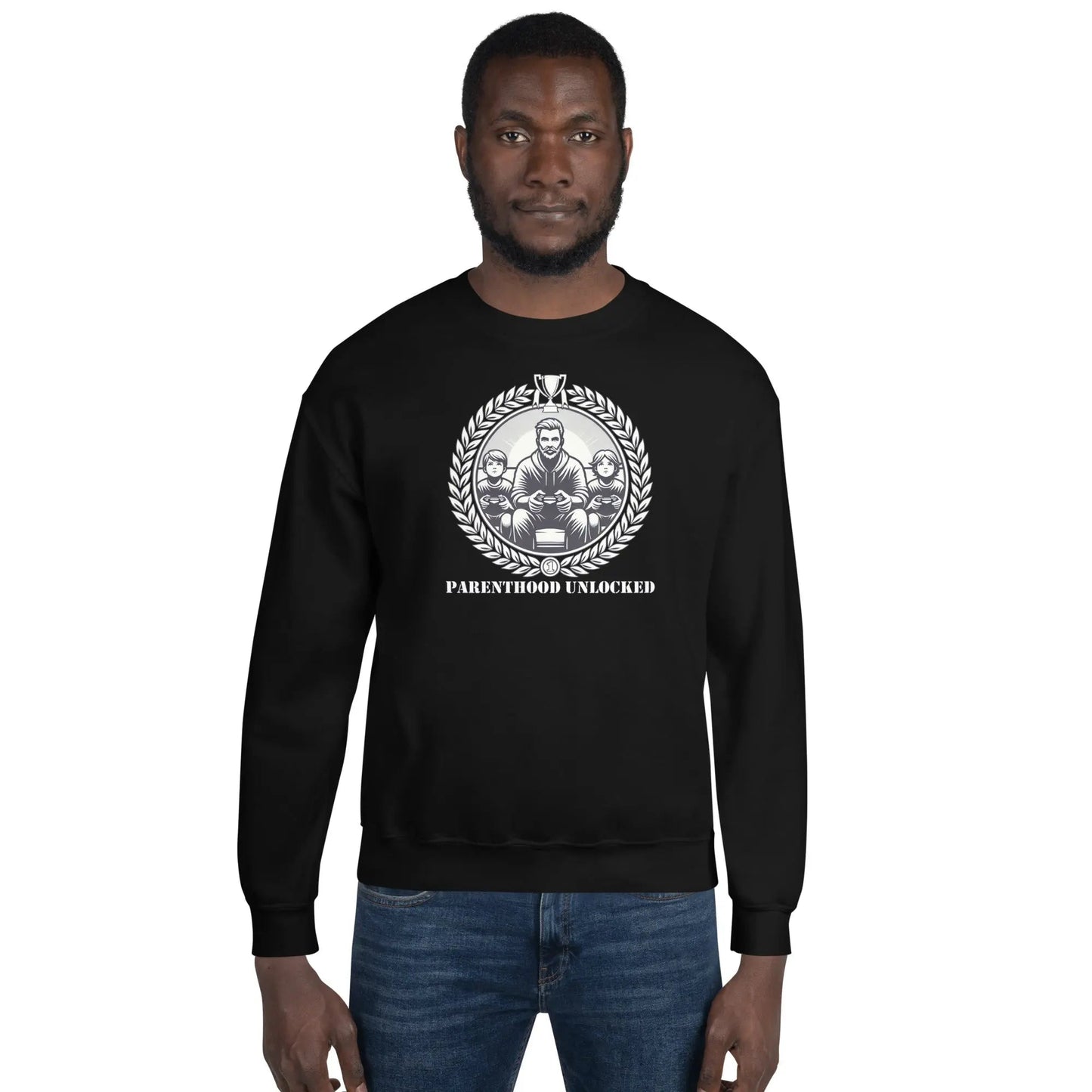 Parenthood Unlocked Sweatshirt | Unisex Classic | Gamer Achievement Tee for New Parents Geniogoods