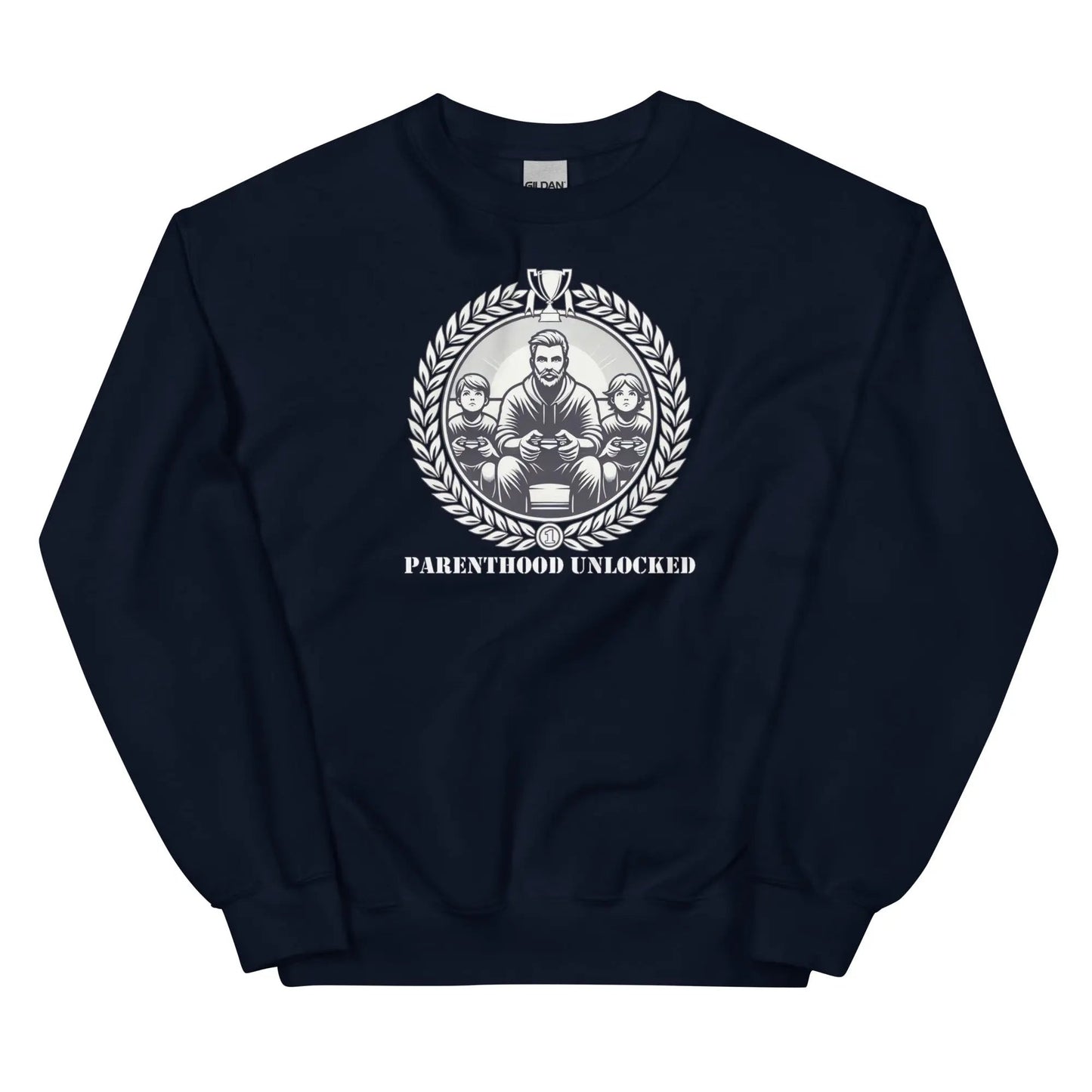 Parenthood Unlocked Sweatshirt | Unisex Classic | Gamer Achievement Tee for New Parents Geniogoods