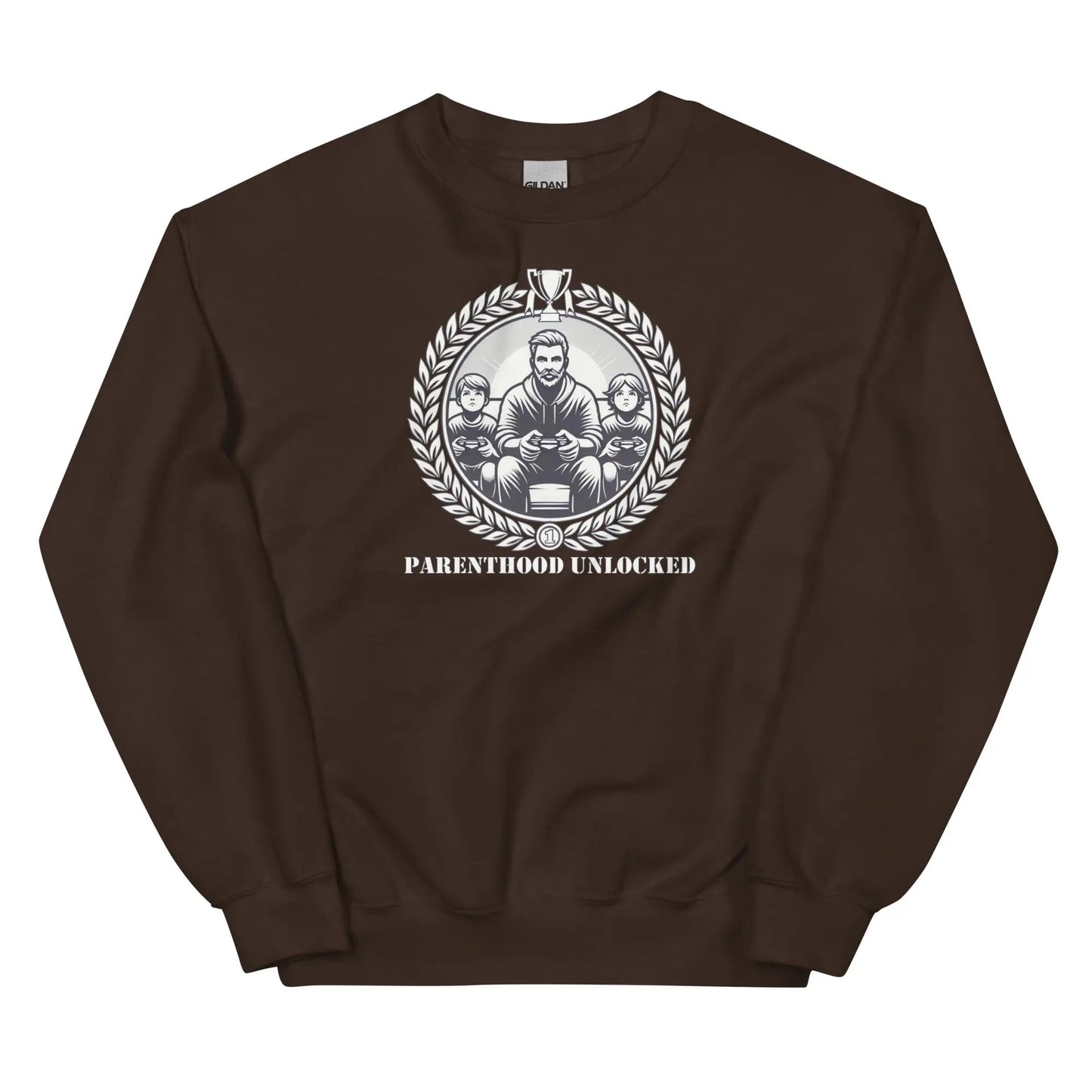 Parenthood Unlocked Sweatshirt | Unisex Classic | Gamer Achievement Tee for New Parents Geniogoods