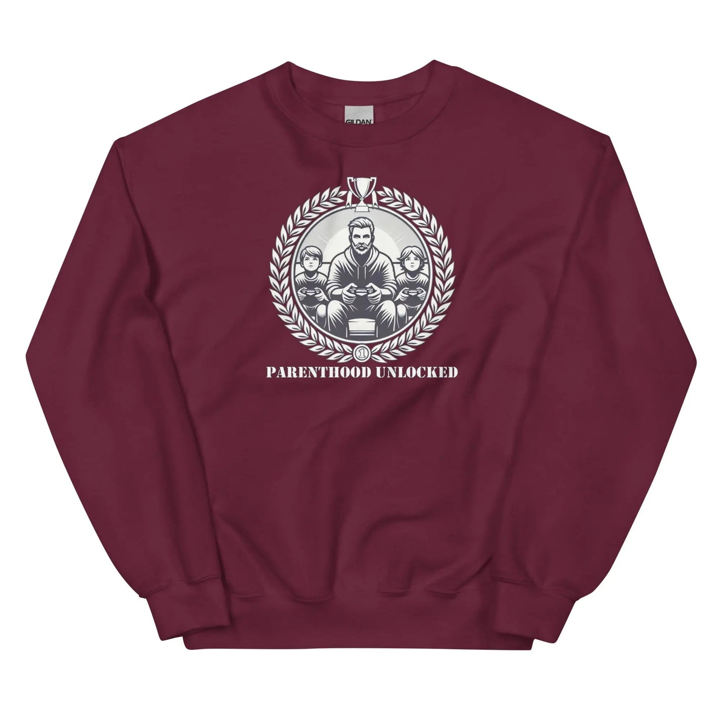 Parenthood Unlocked Sweatshirt | Unisex Classic | Gamer Achievement Tee for New Parents Geniogoods