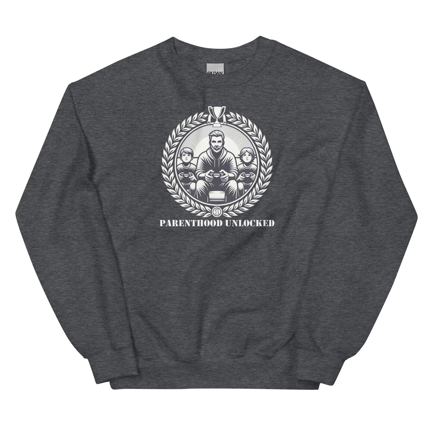 Parenthood Unlocked Sweatshirt | Unisex Classic | Gamer Achievement Tee for New Parents Geniogoods