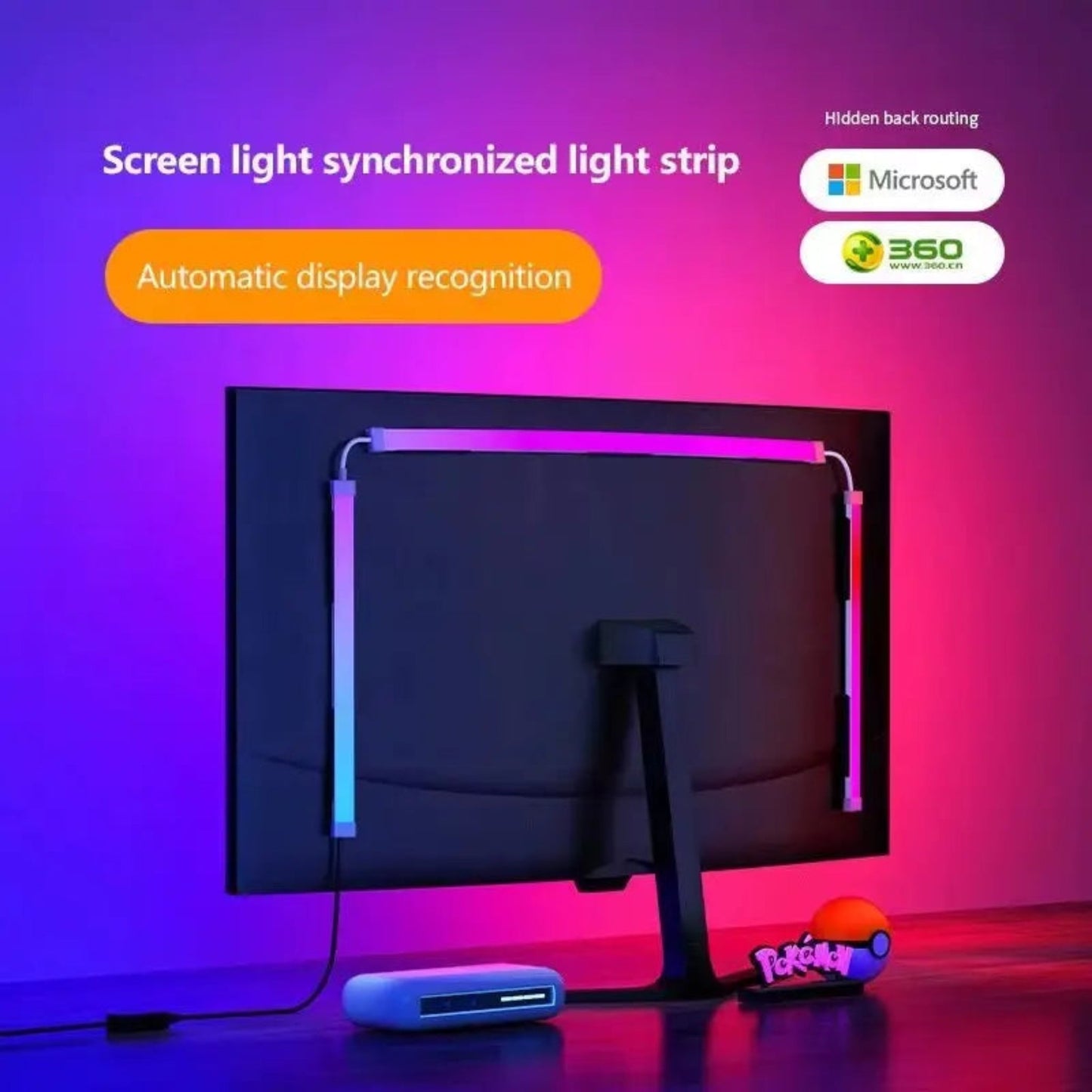 RGB Monitor Backlight - Smart Gaming LED Strip Lights