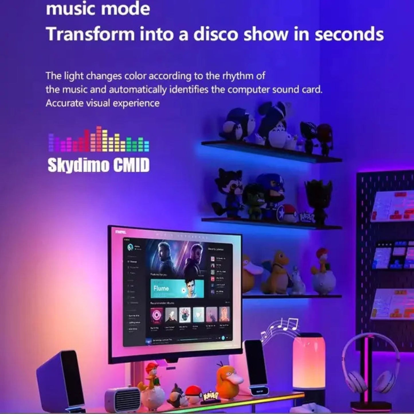 RGB Monitor Backlight - Smart Gaming LED Strip Lights