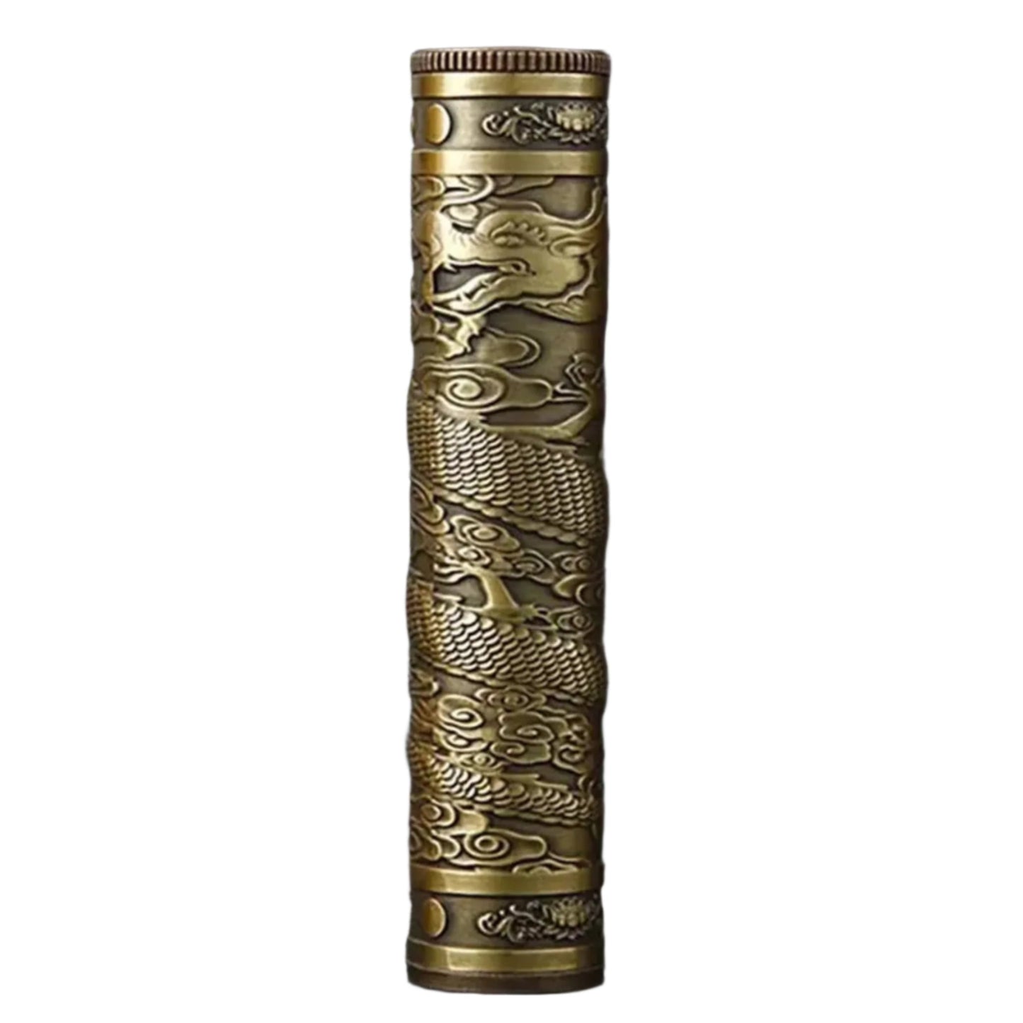Retro Buddha Metal Incense Case | Portable Zinc Alloy Storage Box