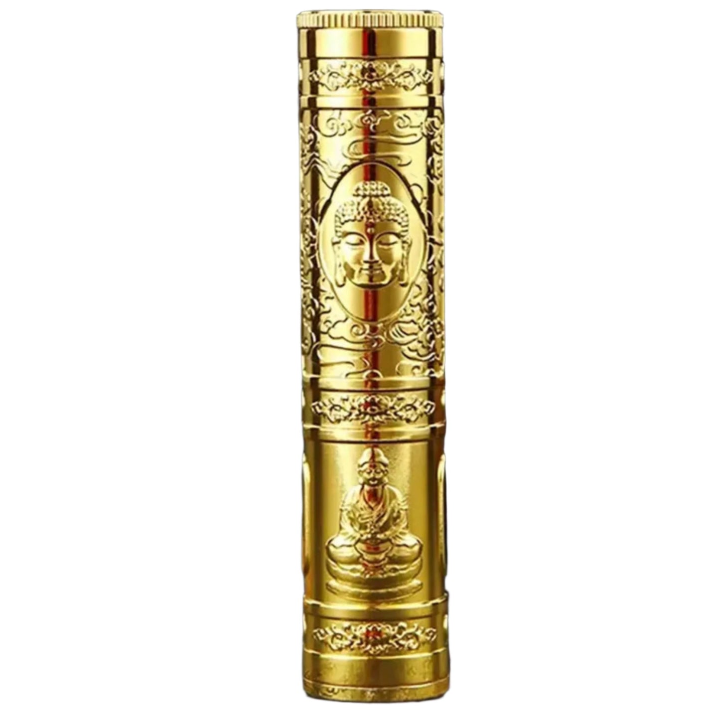 Retro Buddha Metal Incense Case | Portable Zinc Alloy Storage Box