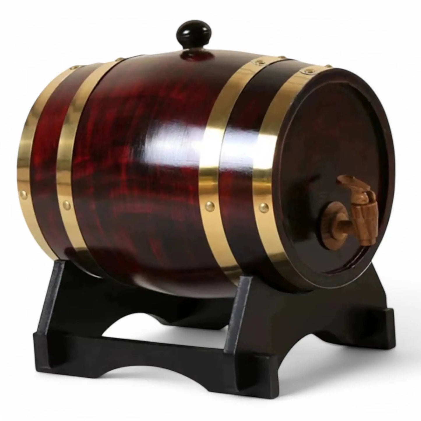 Vintage Oak Whiskey Barrel 1.5L – Rustic Liquor Dispenser Gift Geniogoods